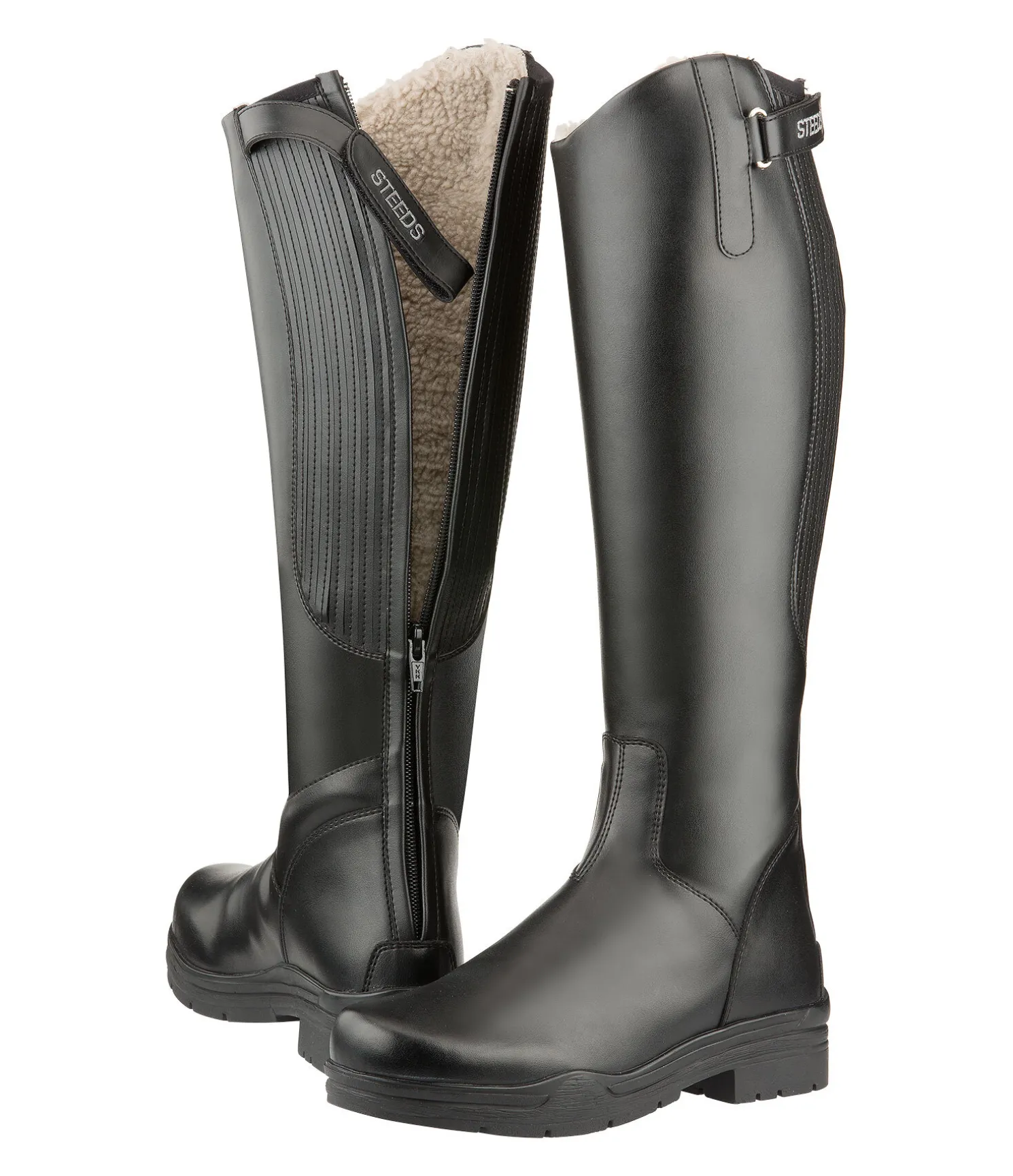Bottes d'équitation d'hiver SYLKA Barn, noir