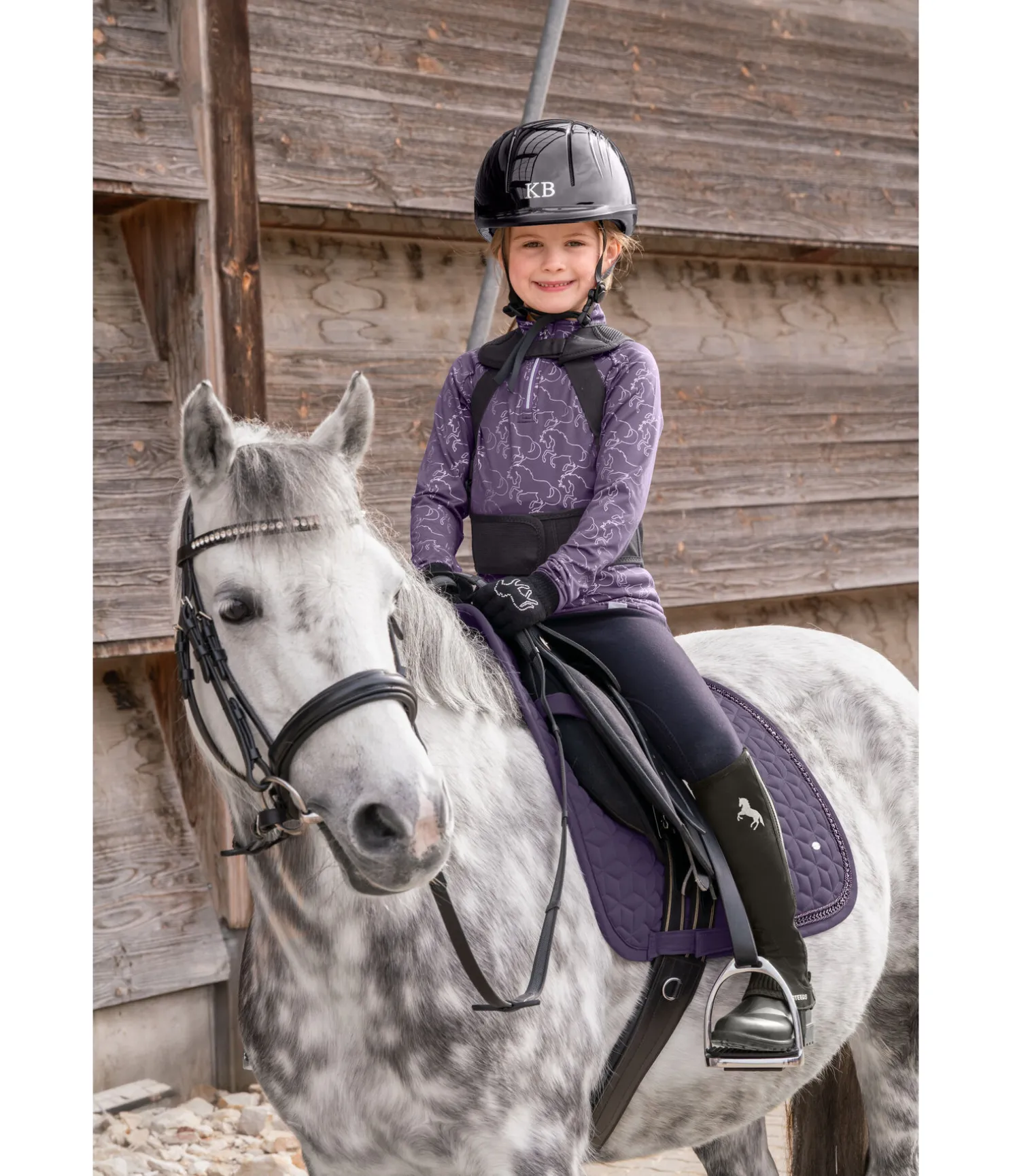 Casque d'équitation Sunny II brillant