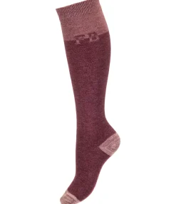 Chaussettes hautes à base de laine mérinos Holly