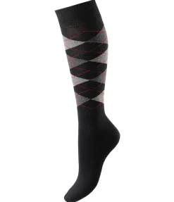 Chaussettes hautes à losanges Argyle