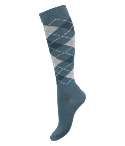 Chaussettes hautes à losanges Argyle