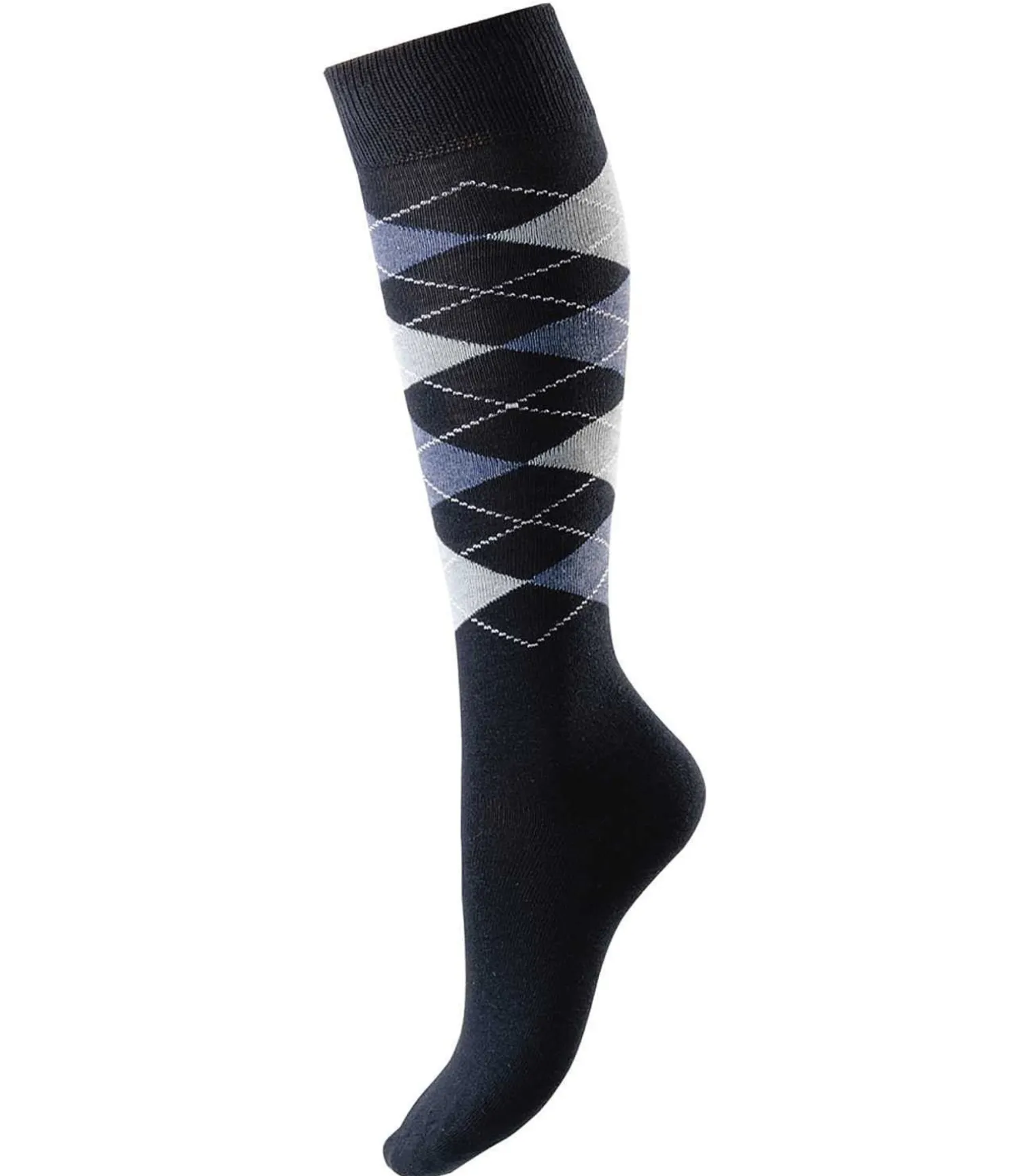 Chaussettes hautes à losanges Argyle