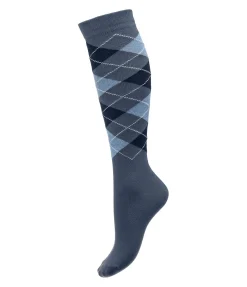 Chaussettes hautes à losanges Argyle
