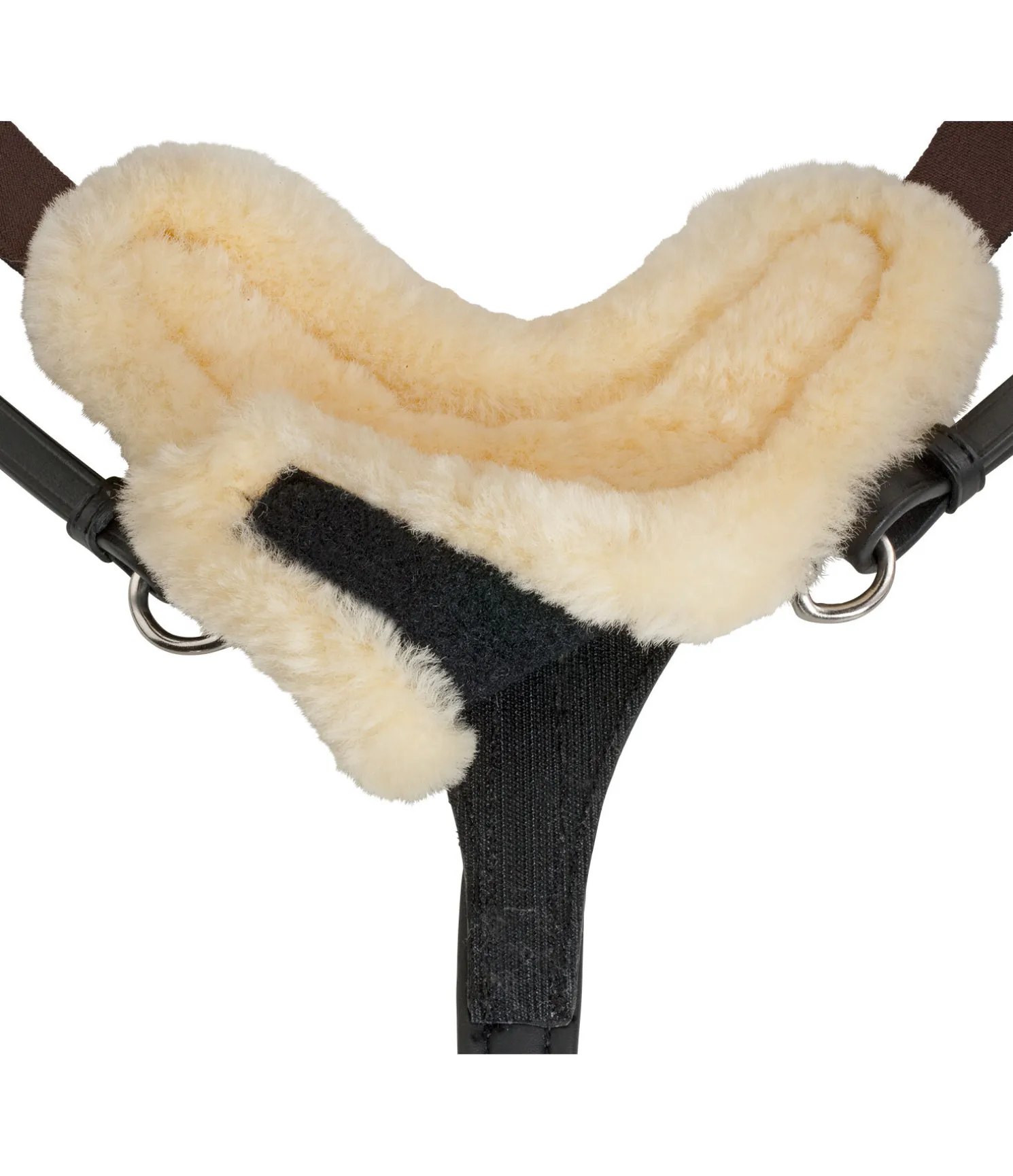 Collier de chasse avec véritable fourrure d'agneau Soft & Comfort