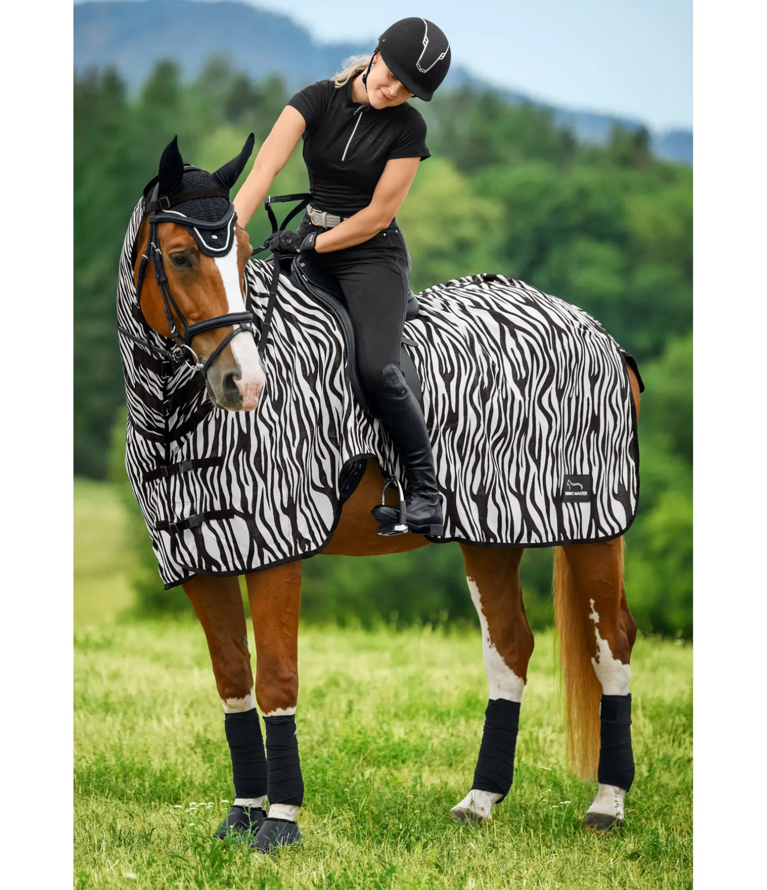 Couvre-reins anti-mouches Zebra
