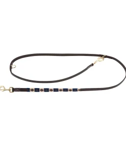 Ensemble collier et laisse en cuir pour chien Polo Sports