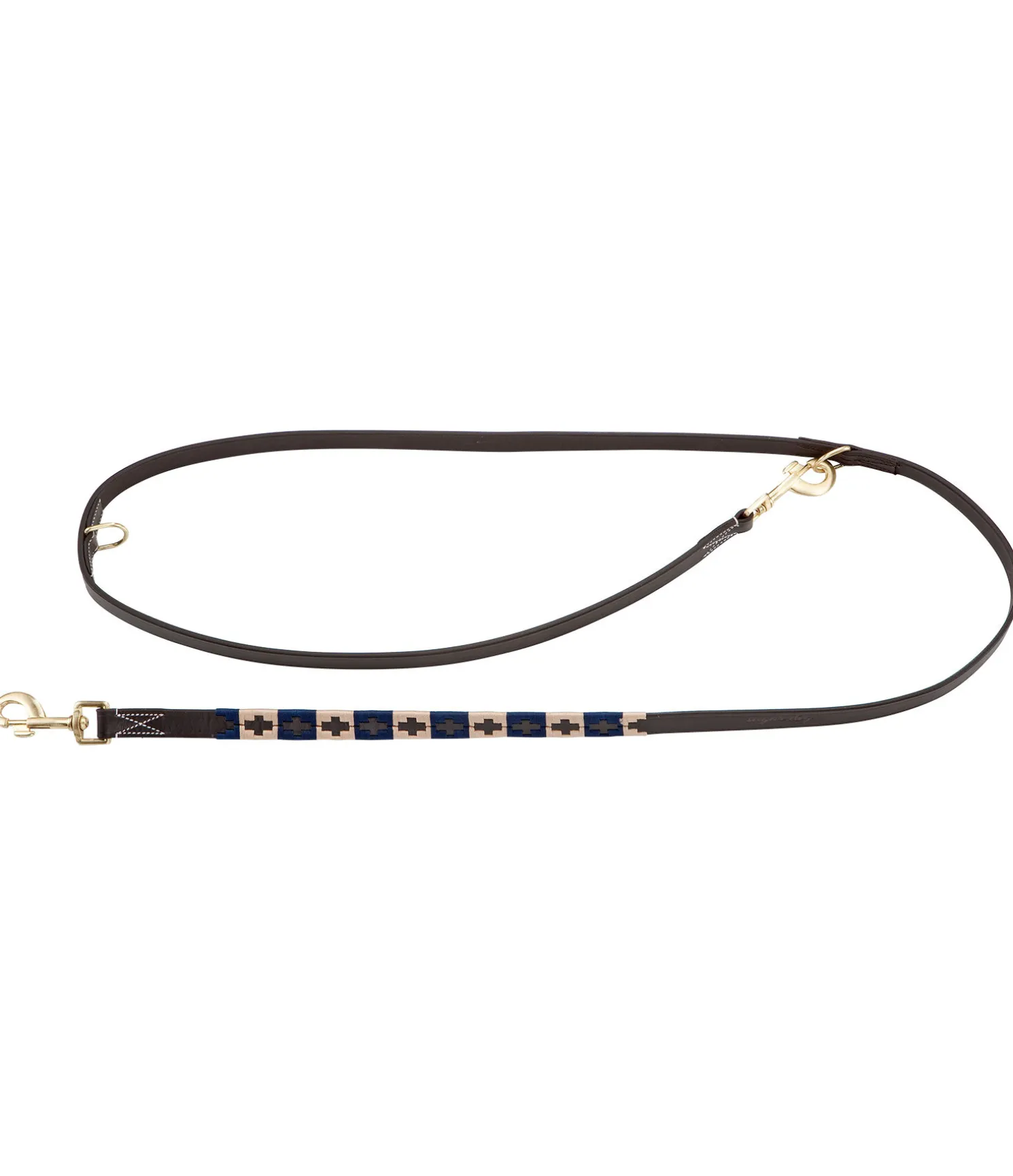 Ensemble collier et laisse en cuir pour chien Polo Sports
