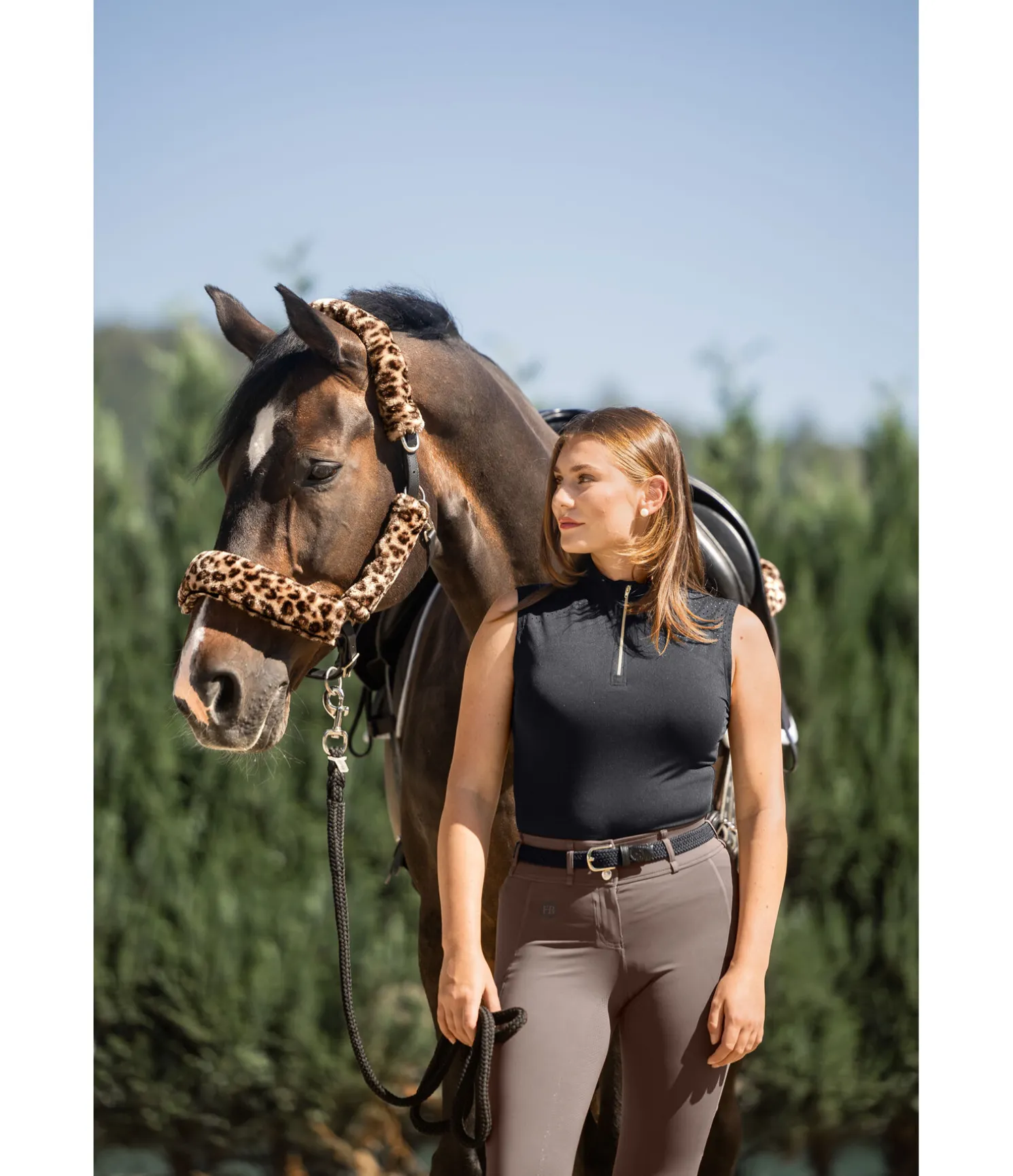 Ensemble de protections en polaire Teddy pour licol - 4 éléments