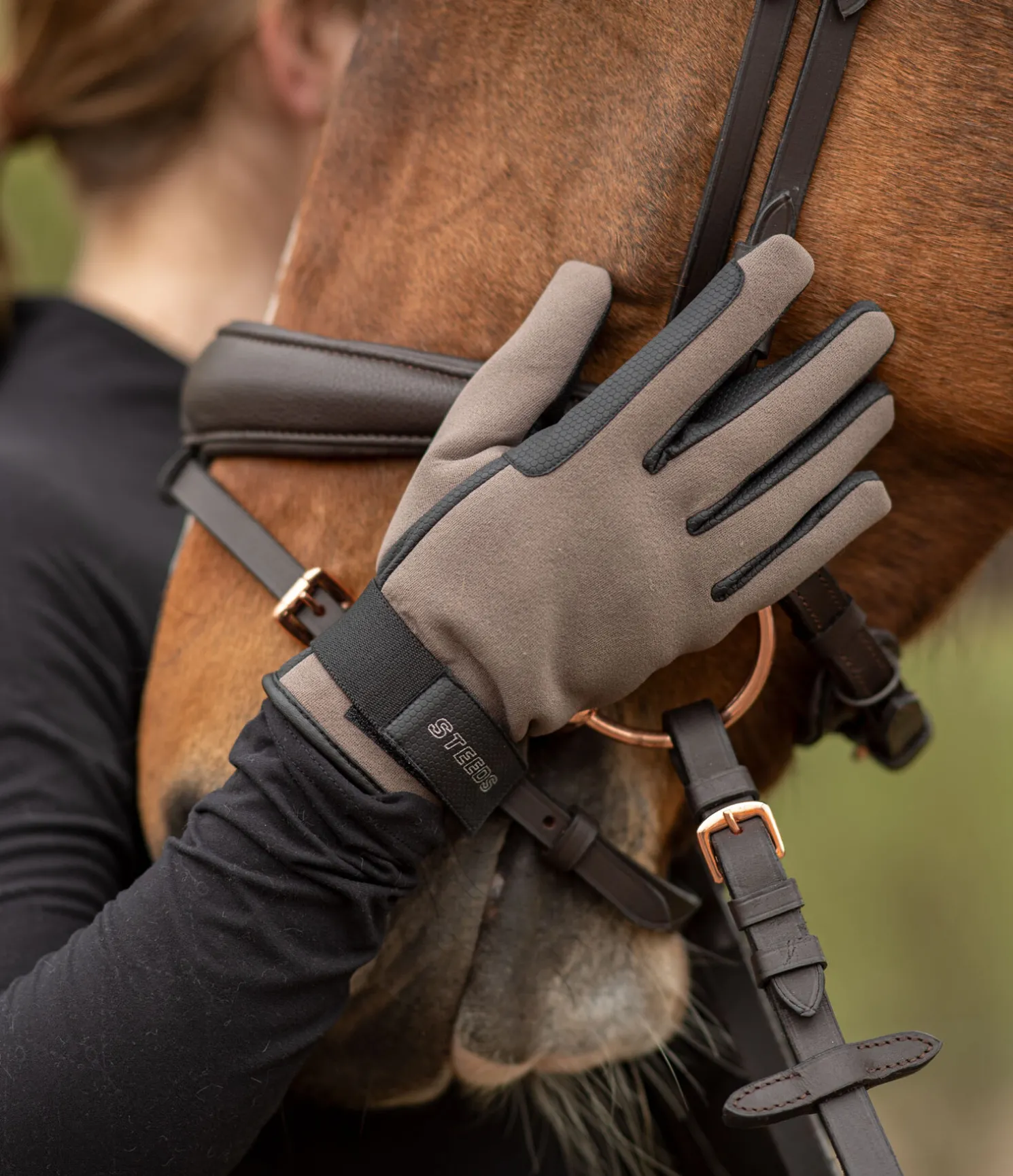 Gants d'équitation d'hiver softshell Fiss