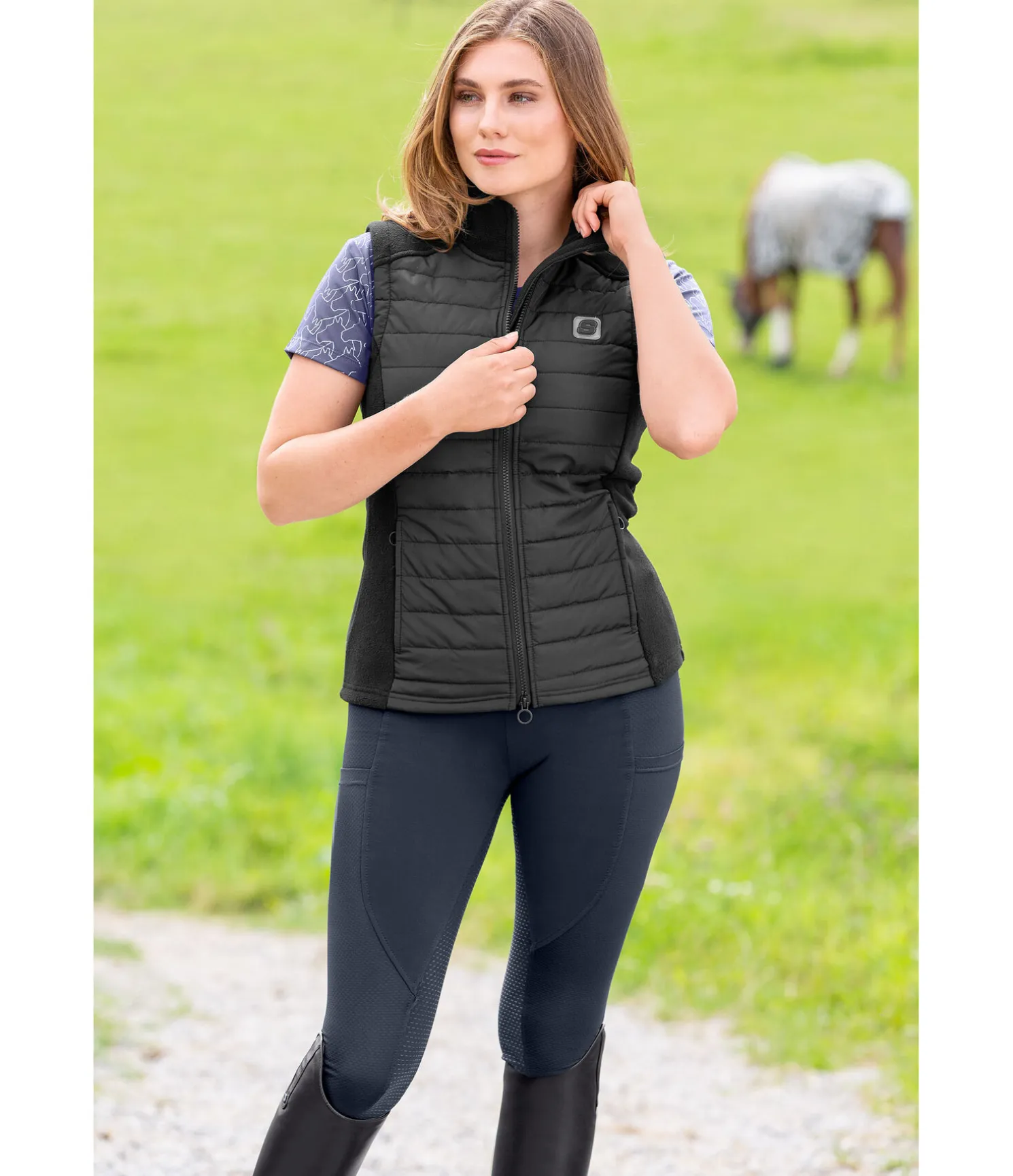 Gilet d'équitation bi-matière Cleo II