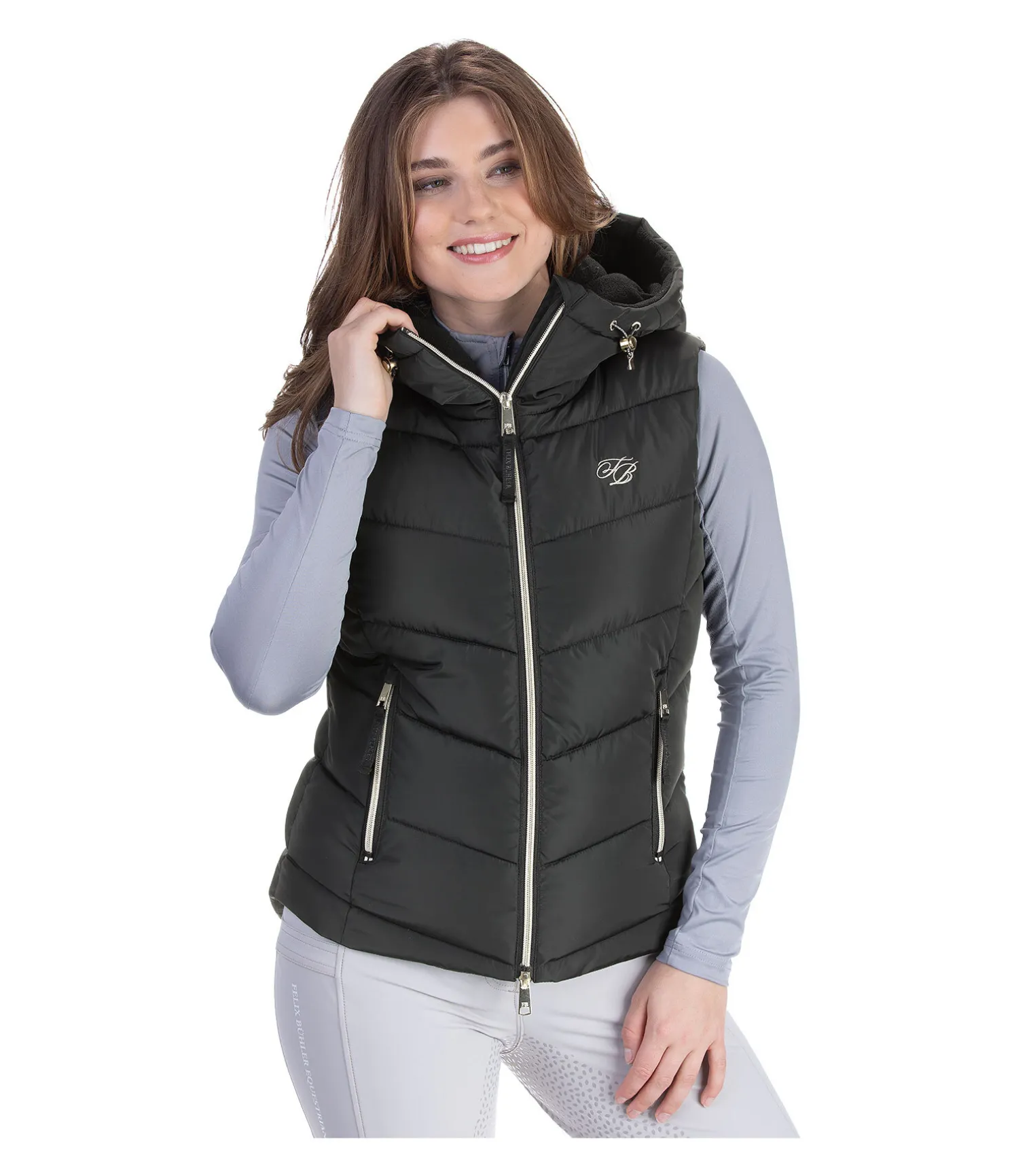Gilet d'équitation à capuche Lena