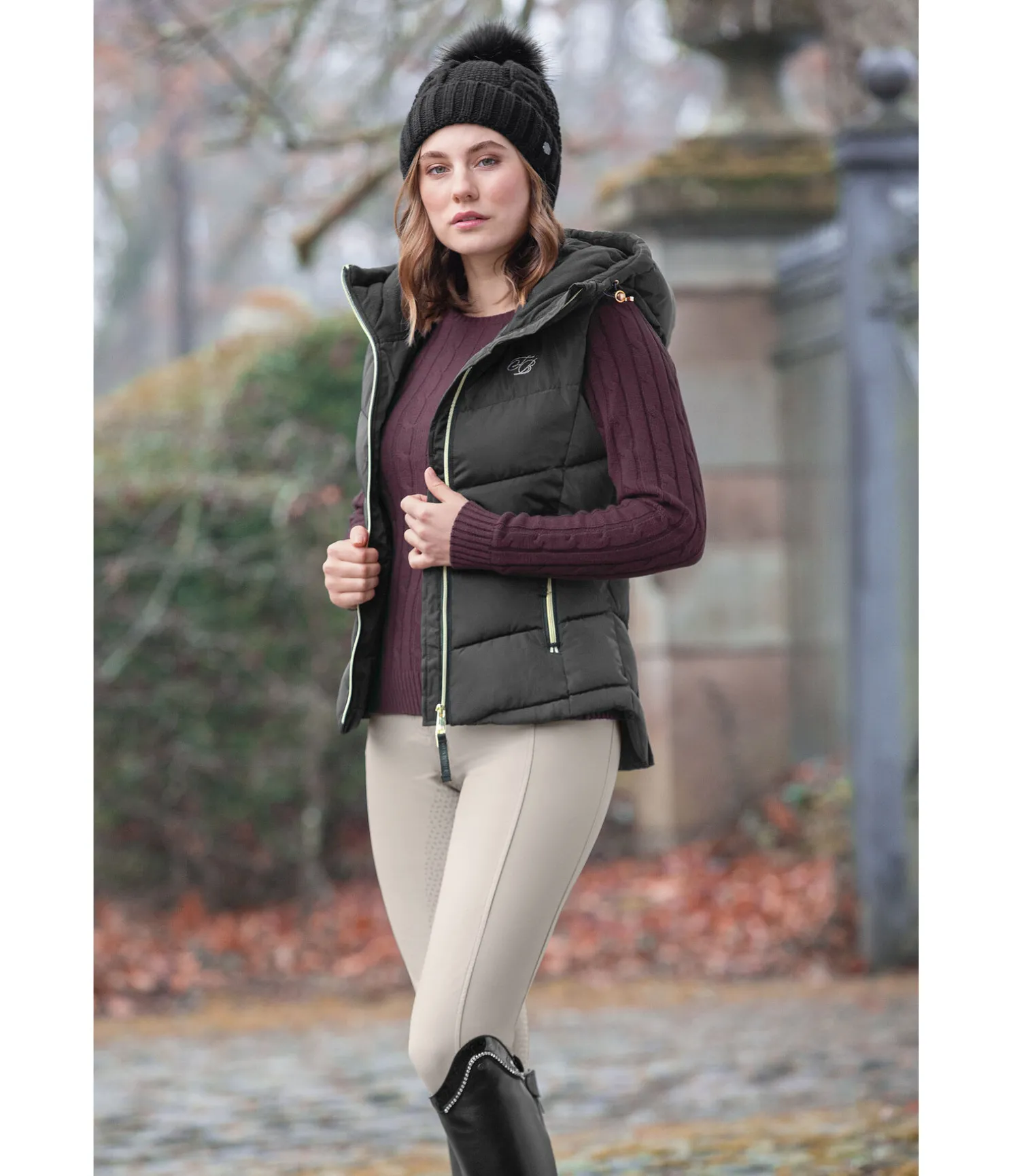 Gilet d'équitation à capuche Lena