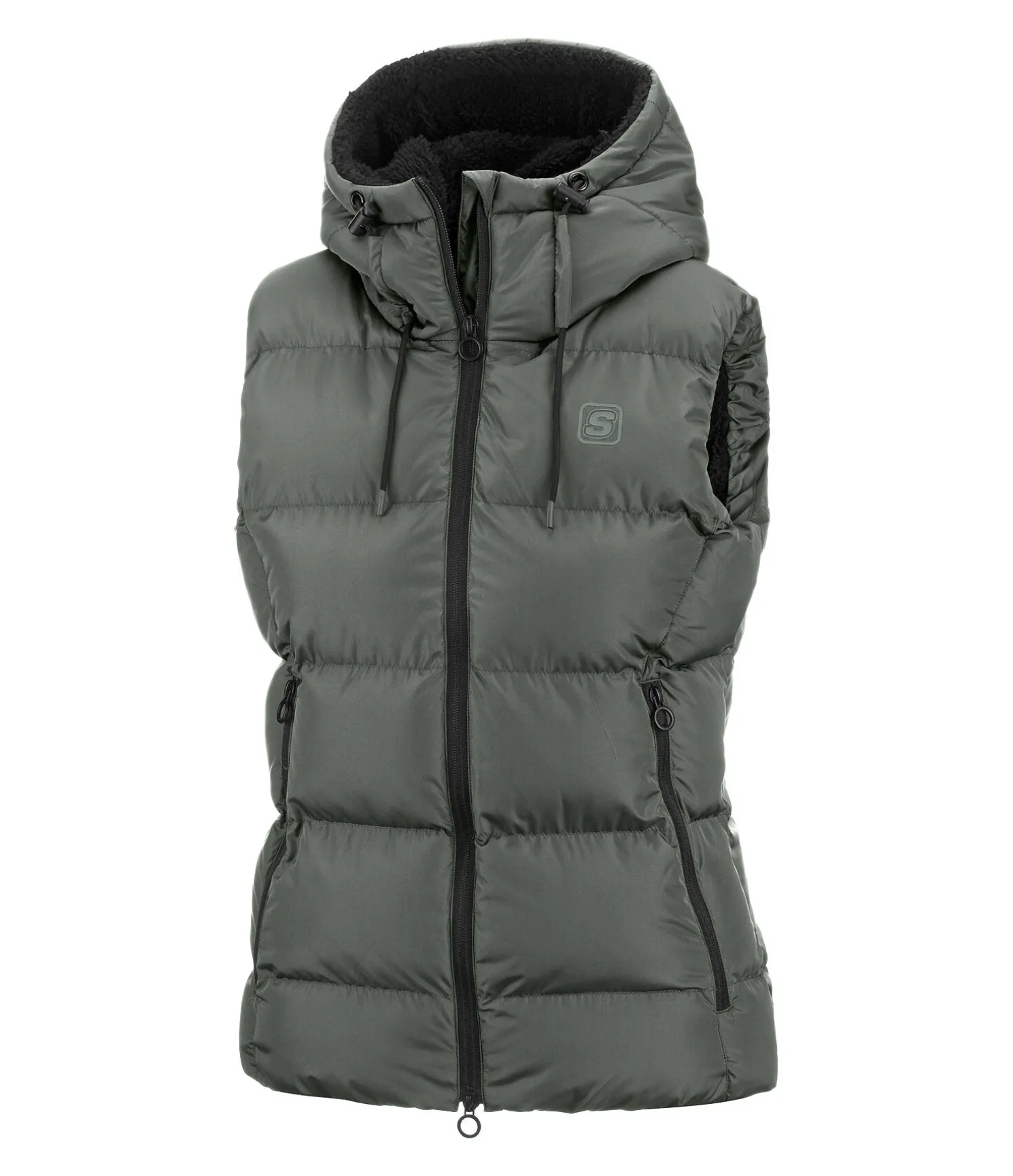 Gilet d'équitation matelassé à capuche Mira III