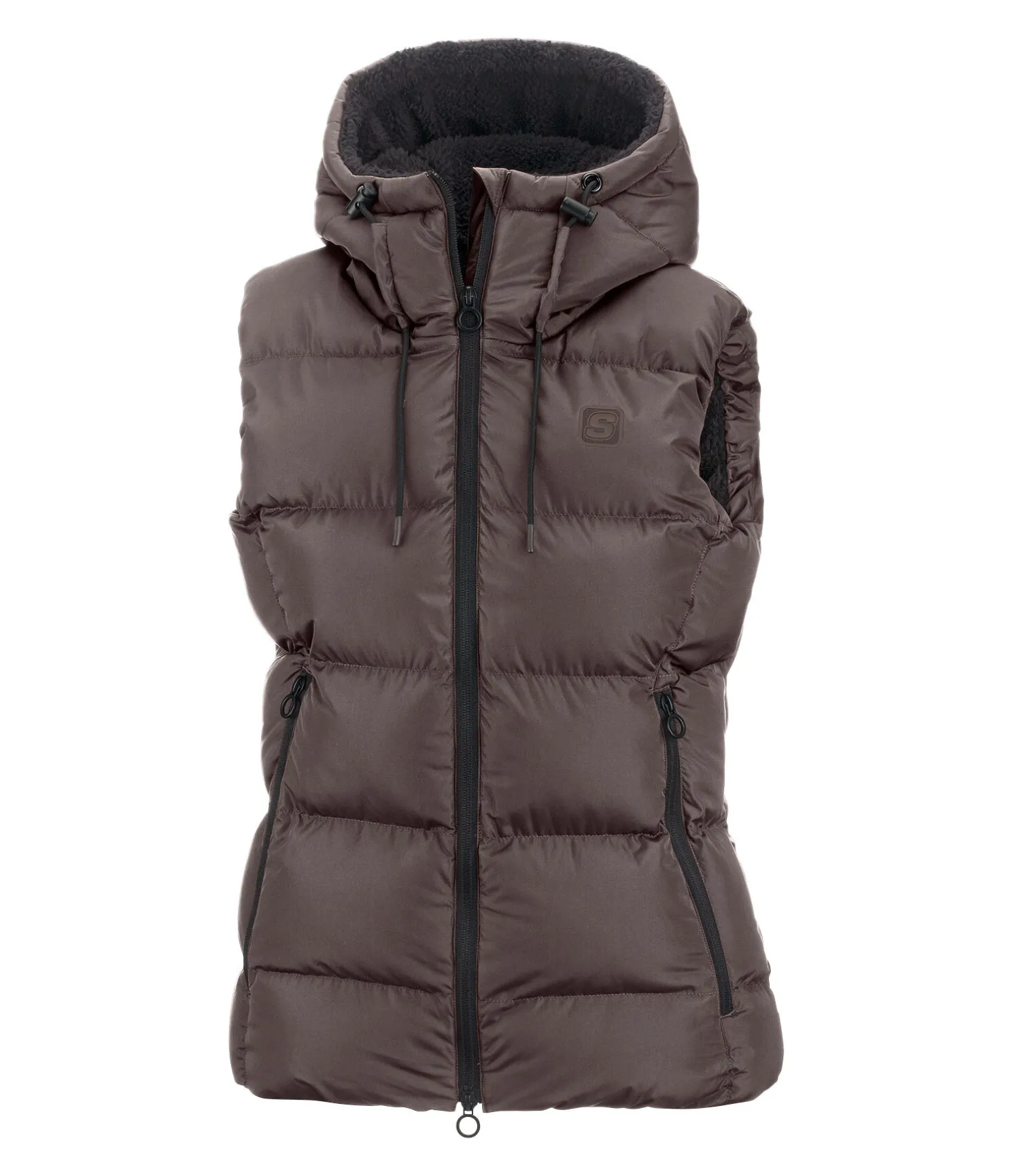 Gilet d'équitation matelassé à capuche Mira III