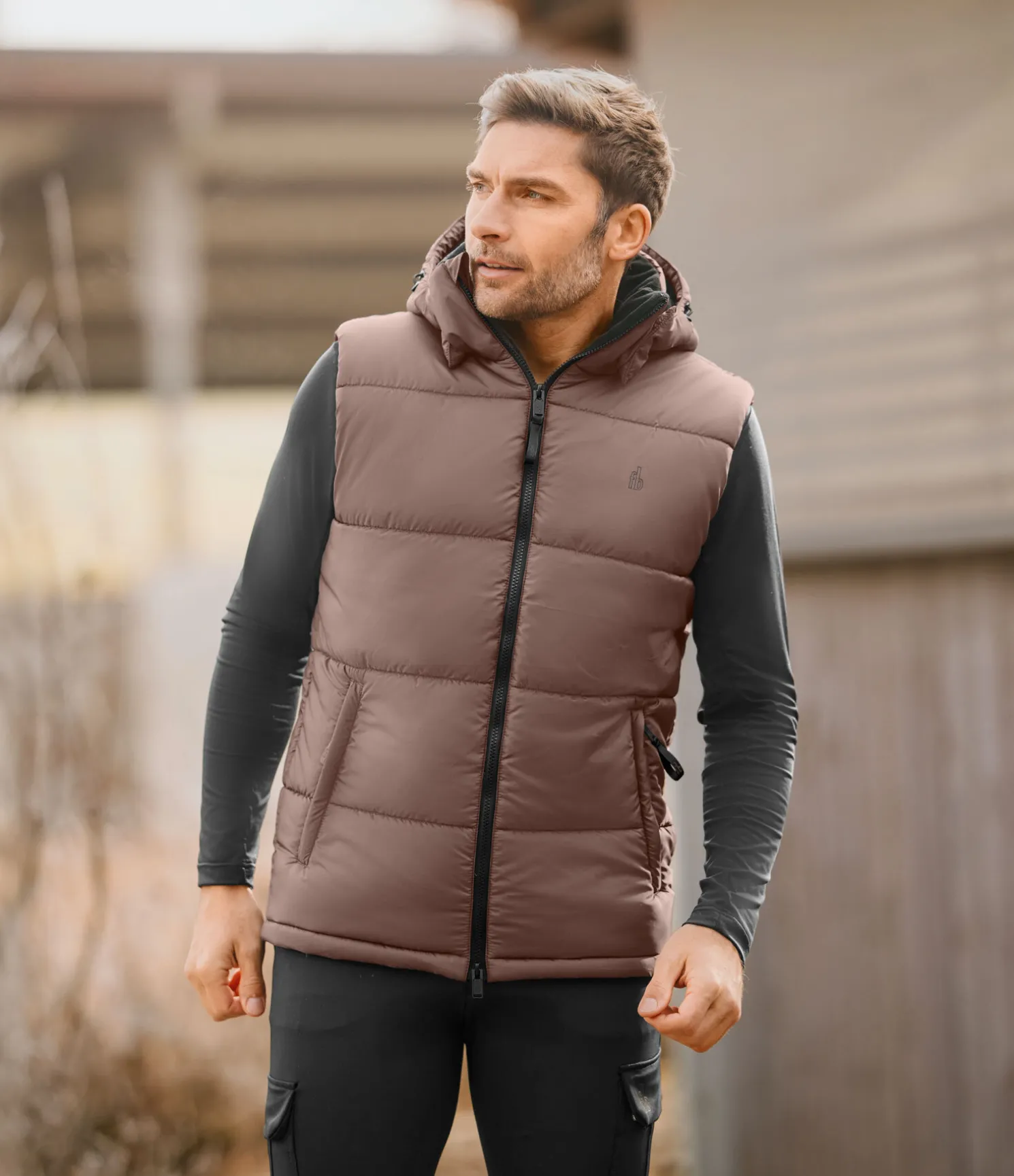 Gilet d'équitation matelassé homme Omaha