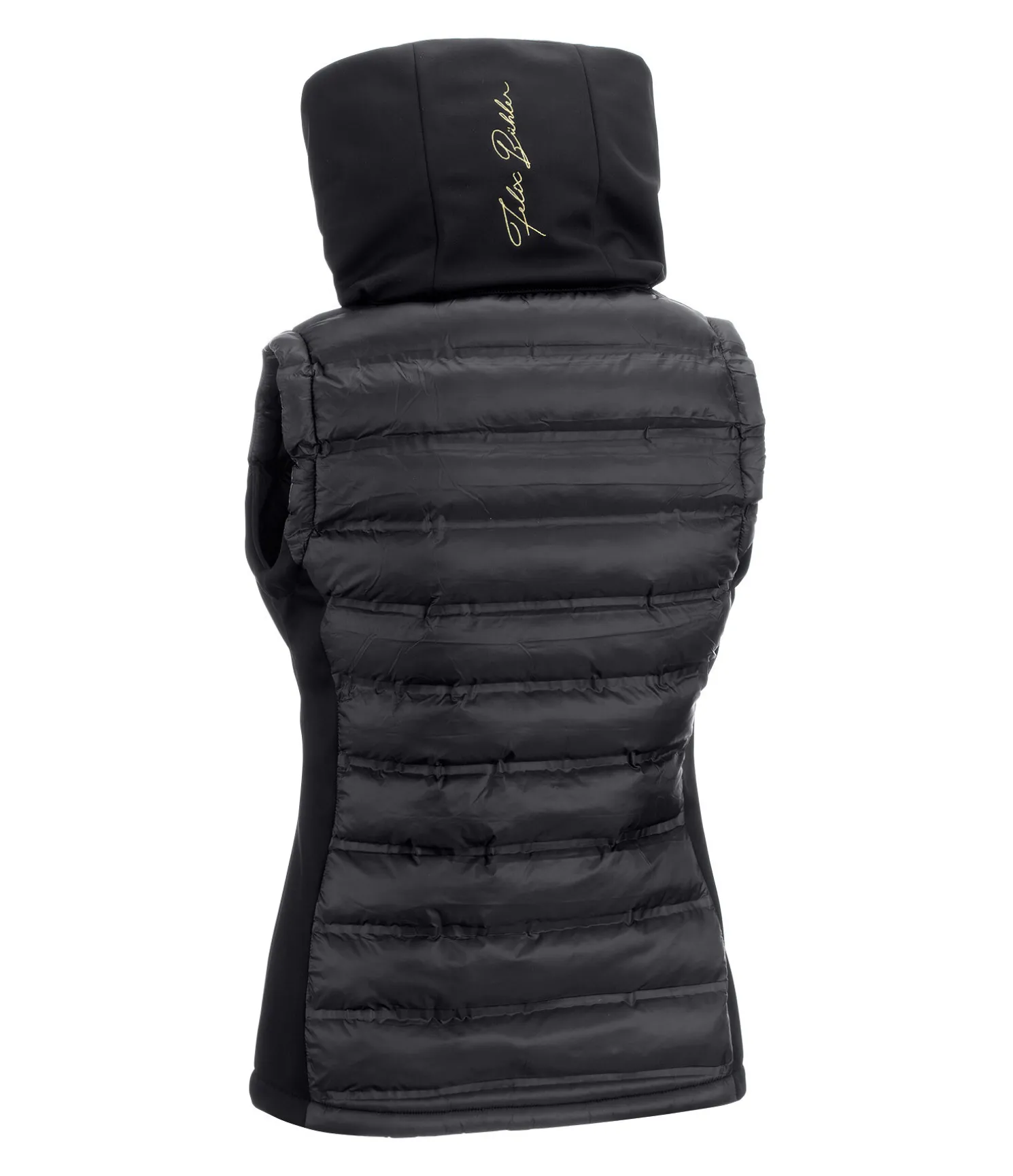 Gilet d'équitation softshell bi-matière à capuche Jessy