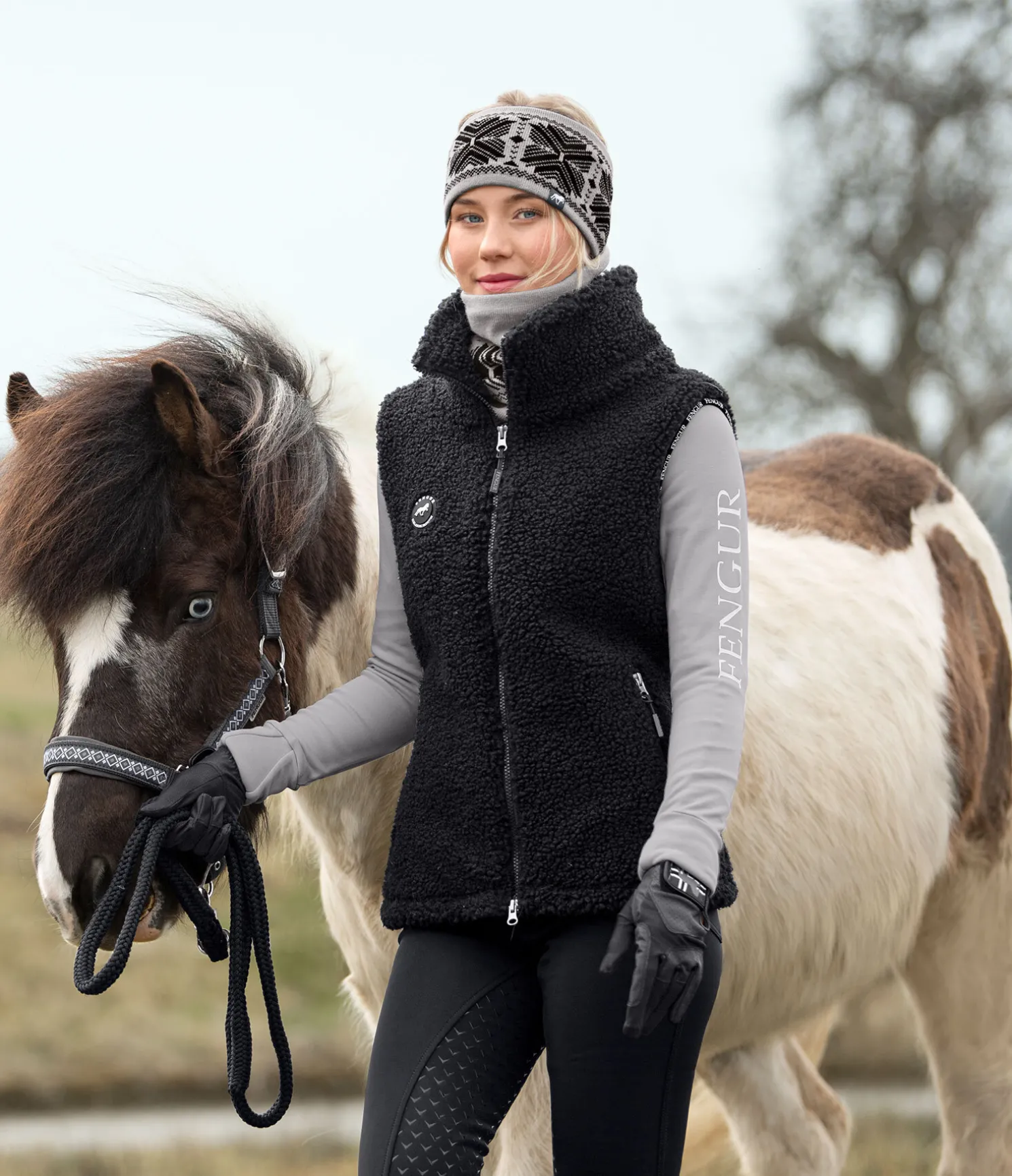 Gilet en polaire sherpa Feldur