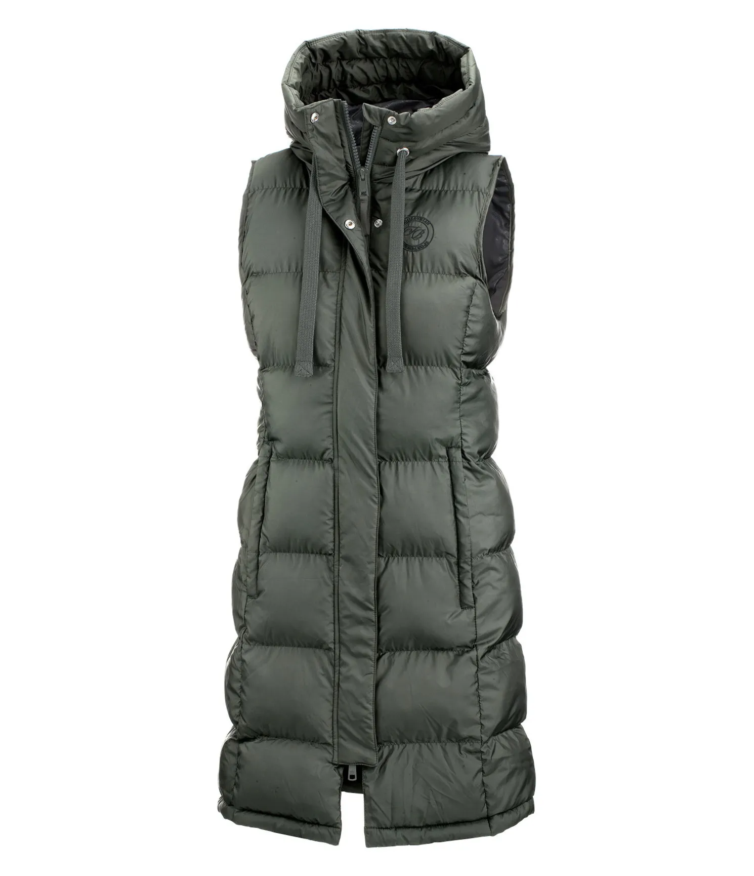 Gilet long à capuche Clara