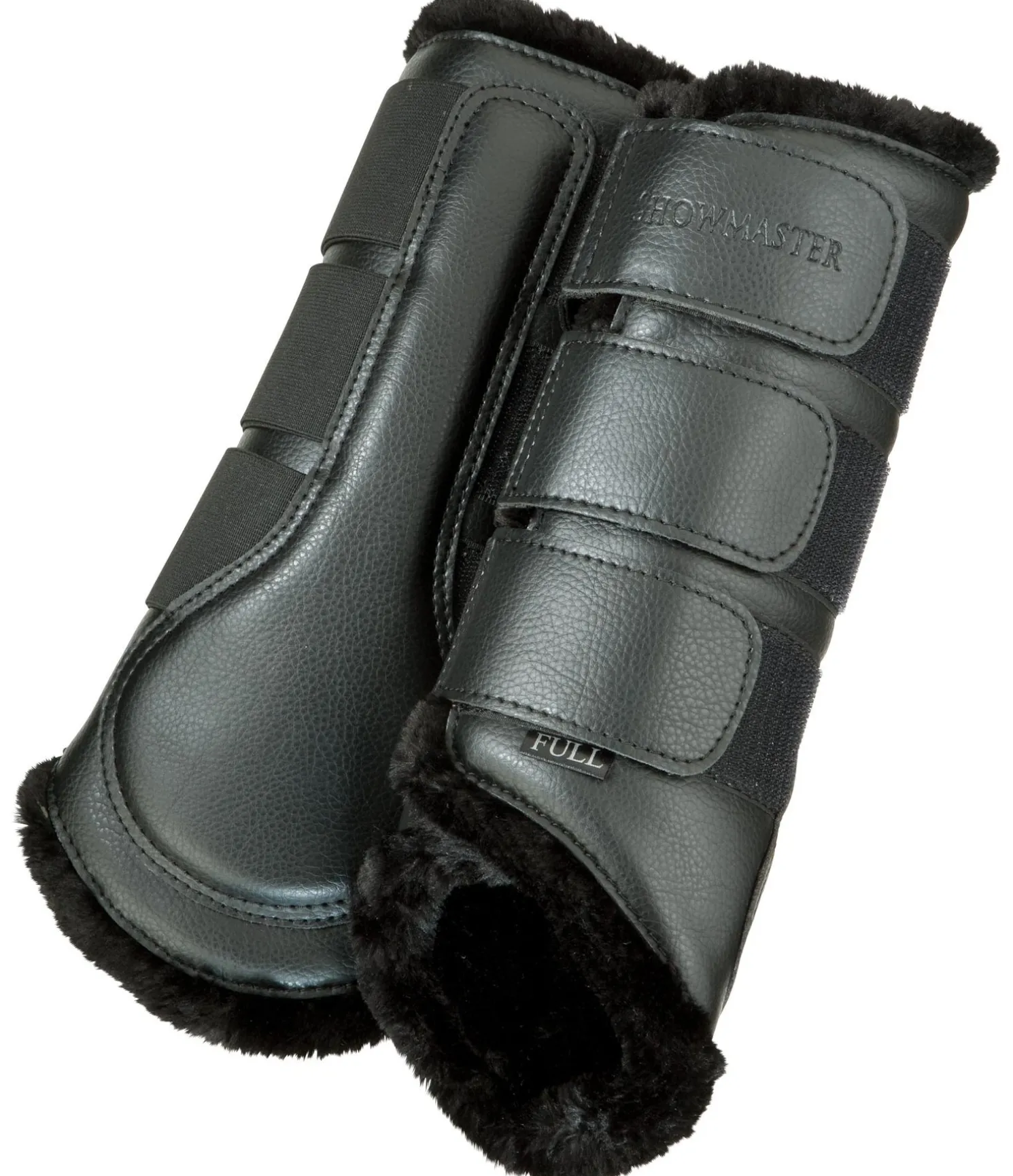 Guêtres de dressage postérieures en polaire Teddy