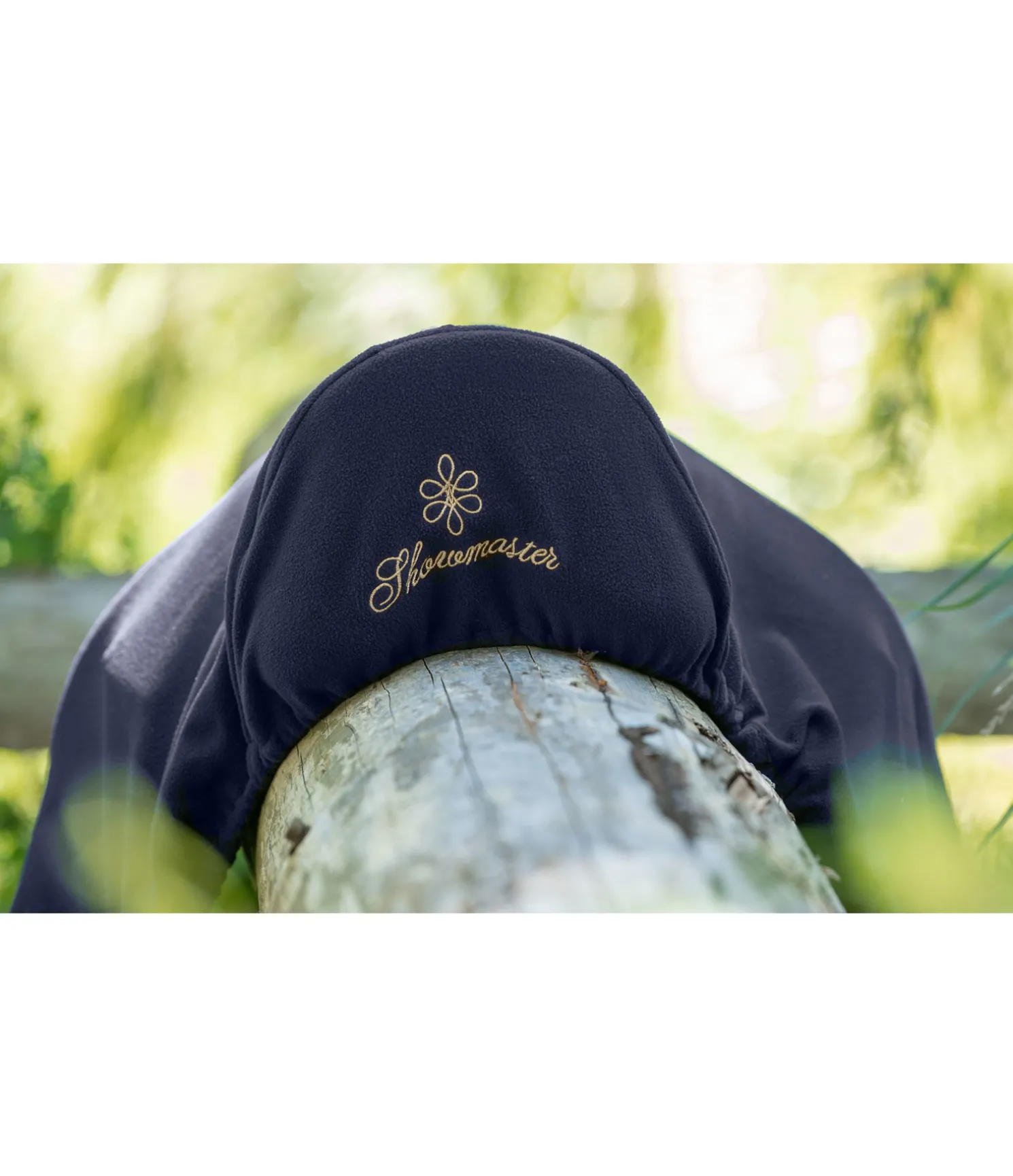 Housse de selle en polaire avec passant de sangle