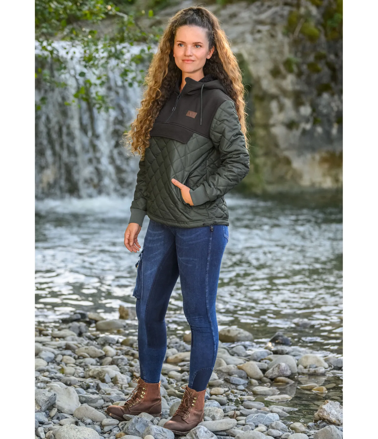 Jeans de randonnée avec fond intégral en matière synthétique Aspen