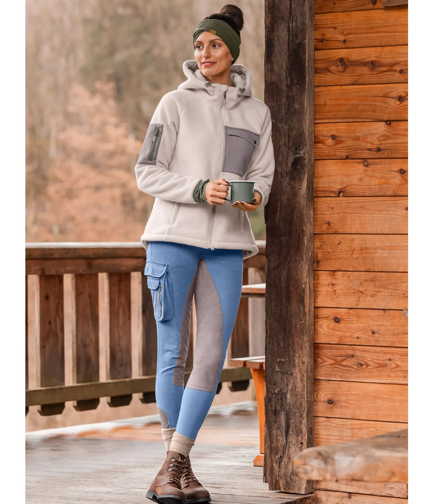 Jeans de randonnée avec fond intégral en matière synthétique Aspen