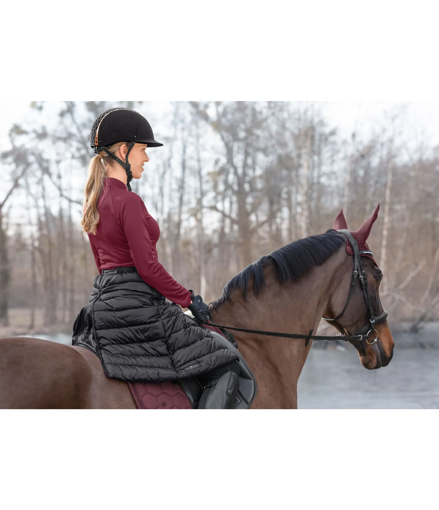 Jupe d'équitation matelassée thermique Kira