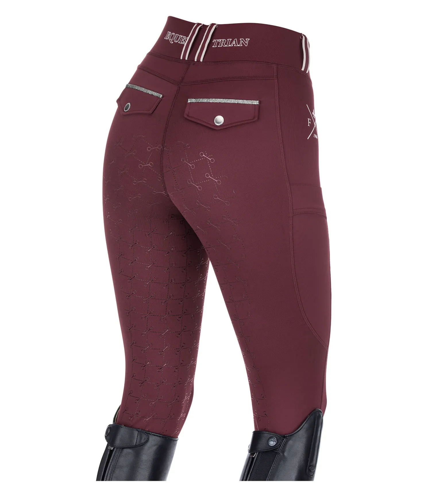 Legging d'équitation à fond intégral grip Malena