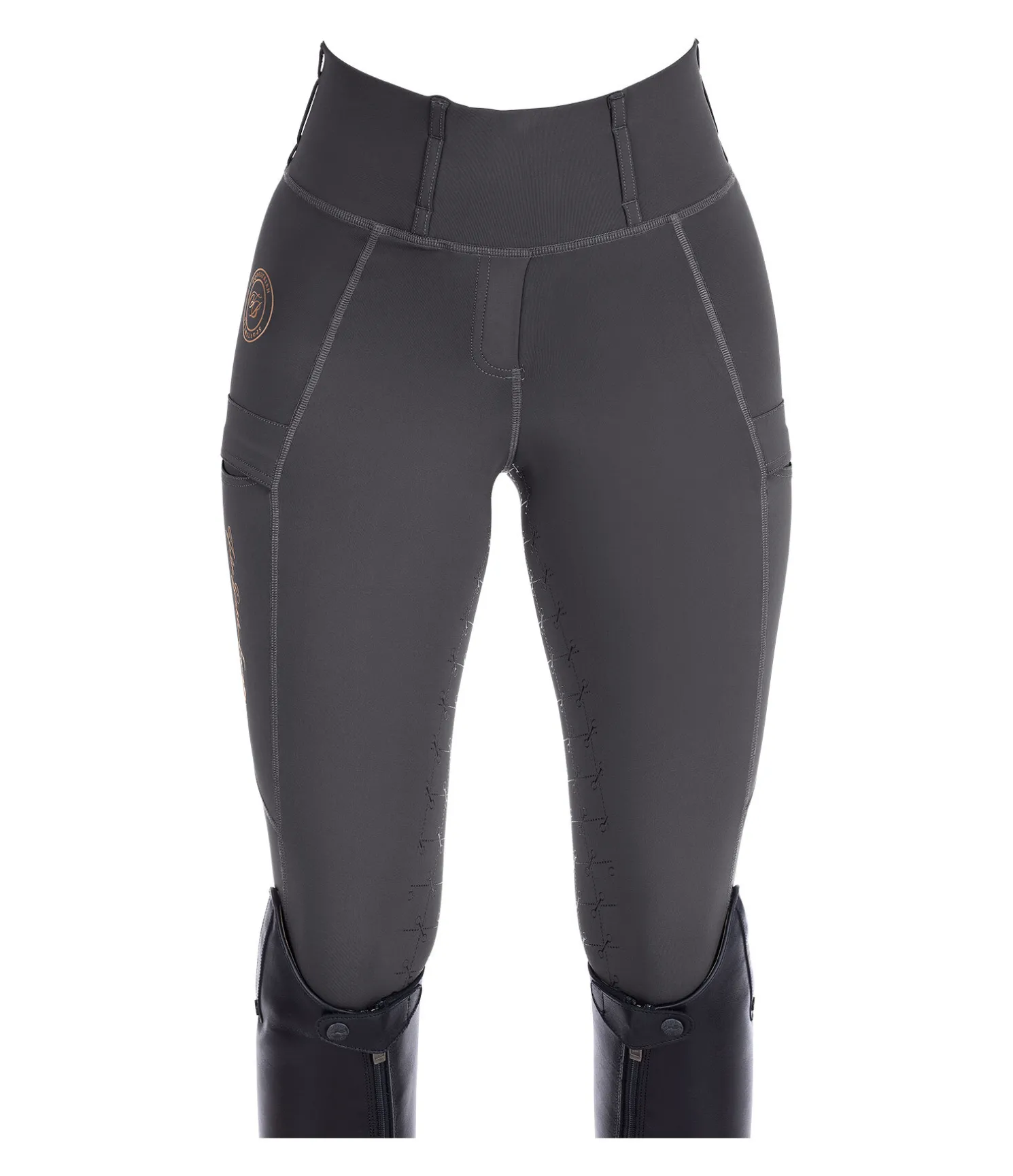 Legging d'équitation à fond intégral grip Feline