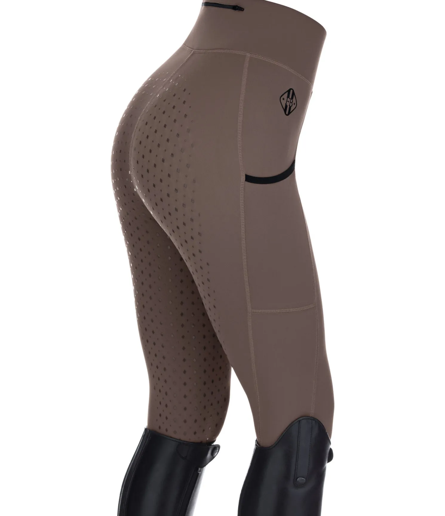 Legging d'équitation à fond intégral Grip Anneke