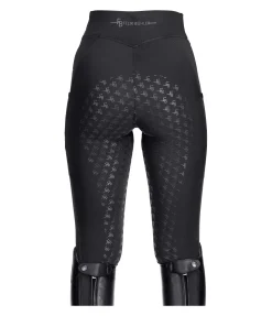 Legging d'équitation à fond intégral grip enfant Laser Cut
