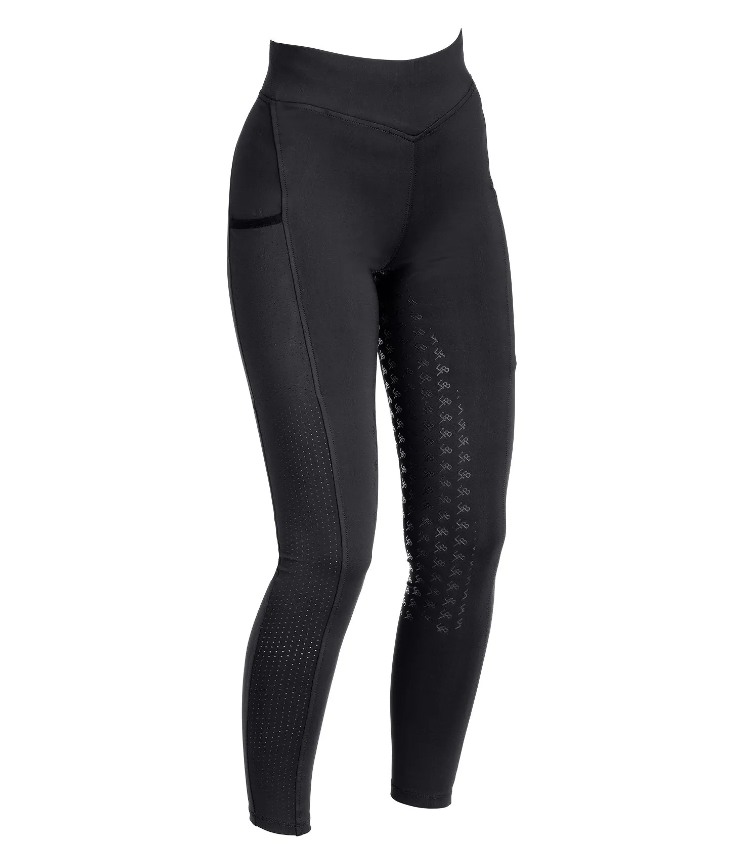 Legging d'équitation à fond intégral grip enfant Laser Cut