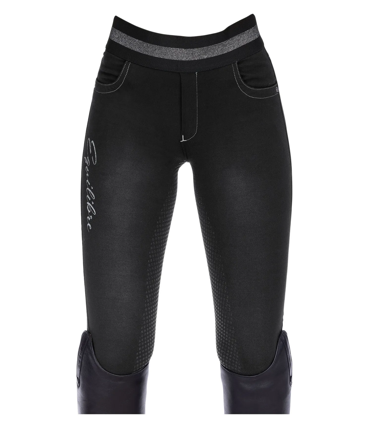 Legging d'équitation à fond intégral grip enfant Nivia II