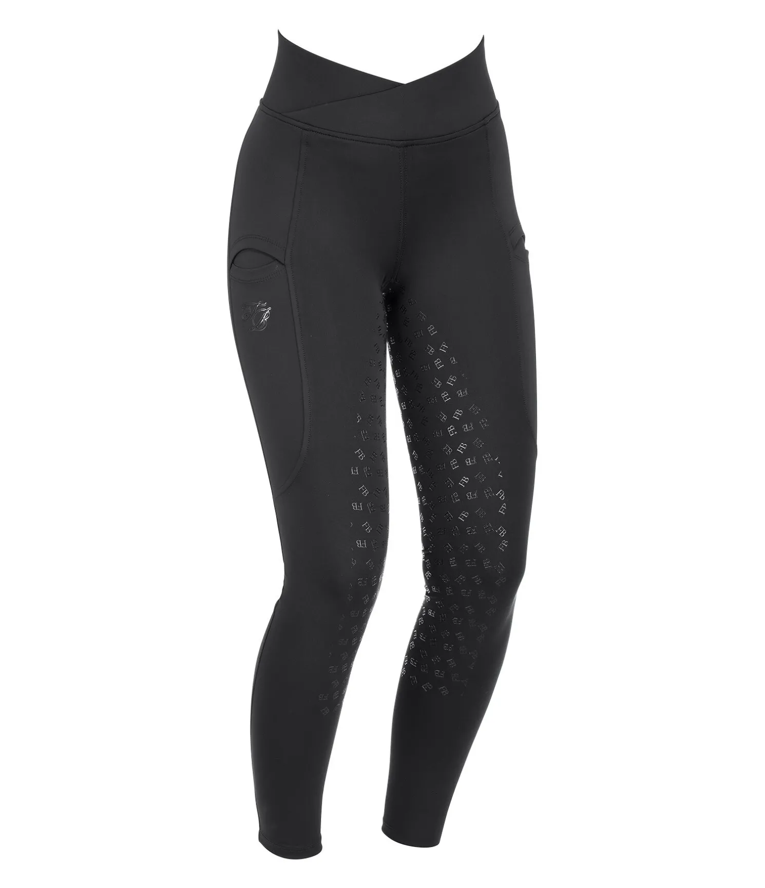 Legging d'équitation à fond intégral grip enfant Tine
