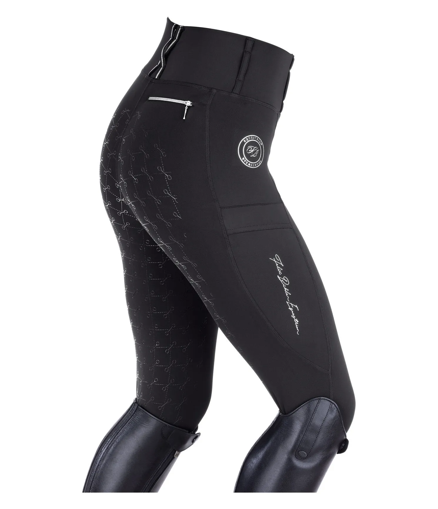 Legging d'équitation à fond intégral grip Feline