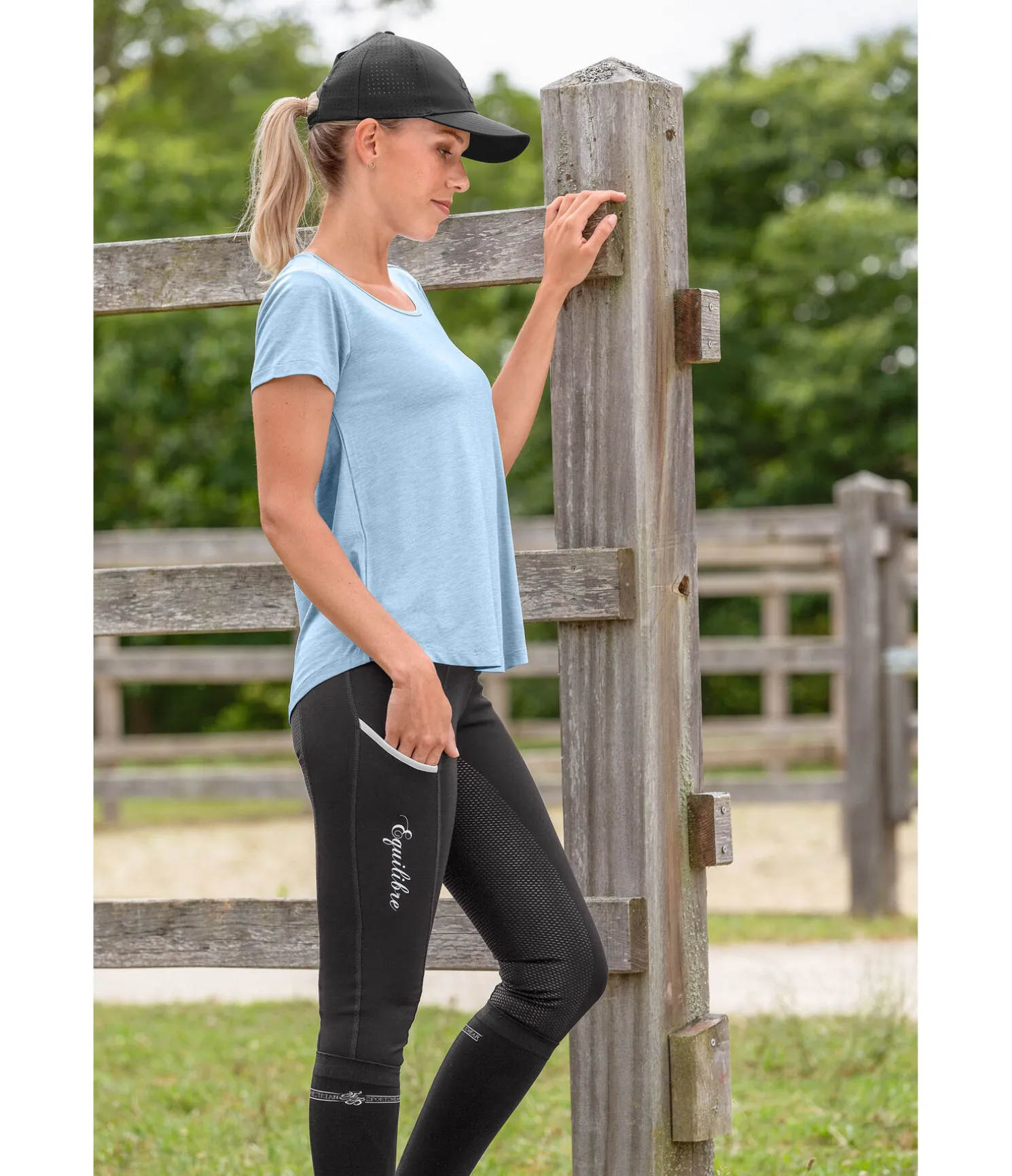 Legging d'équitation à fond intégral grip Isabelle
