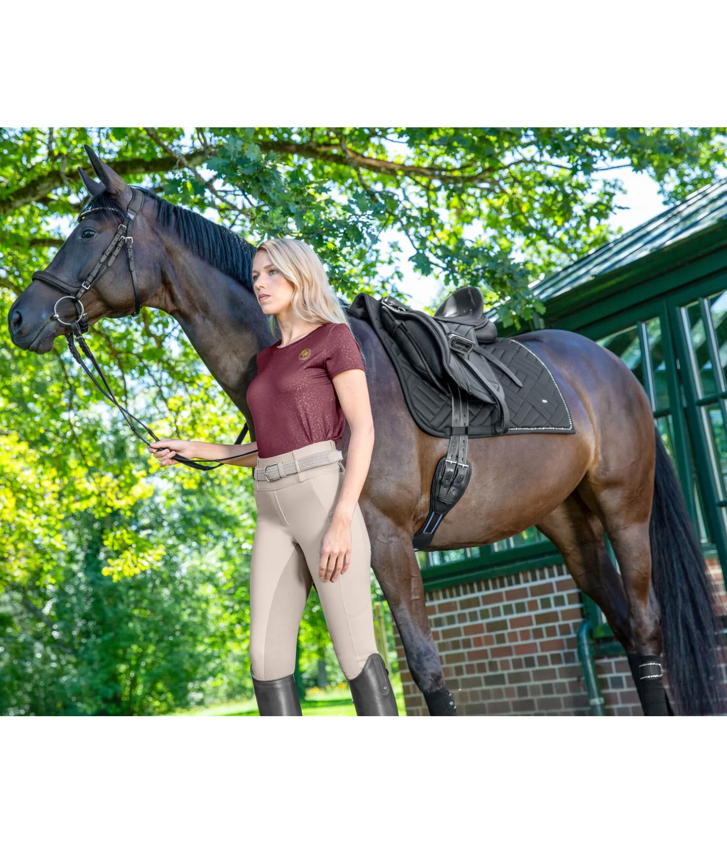 Legging d'équitation à fond intégral Nathalie