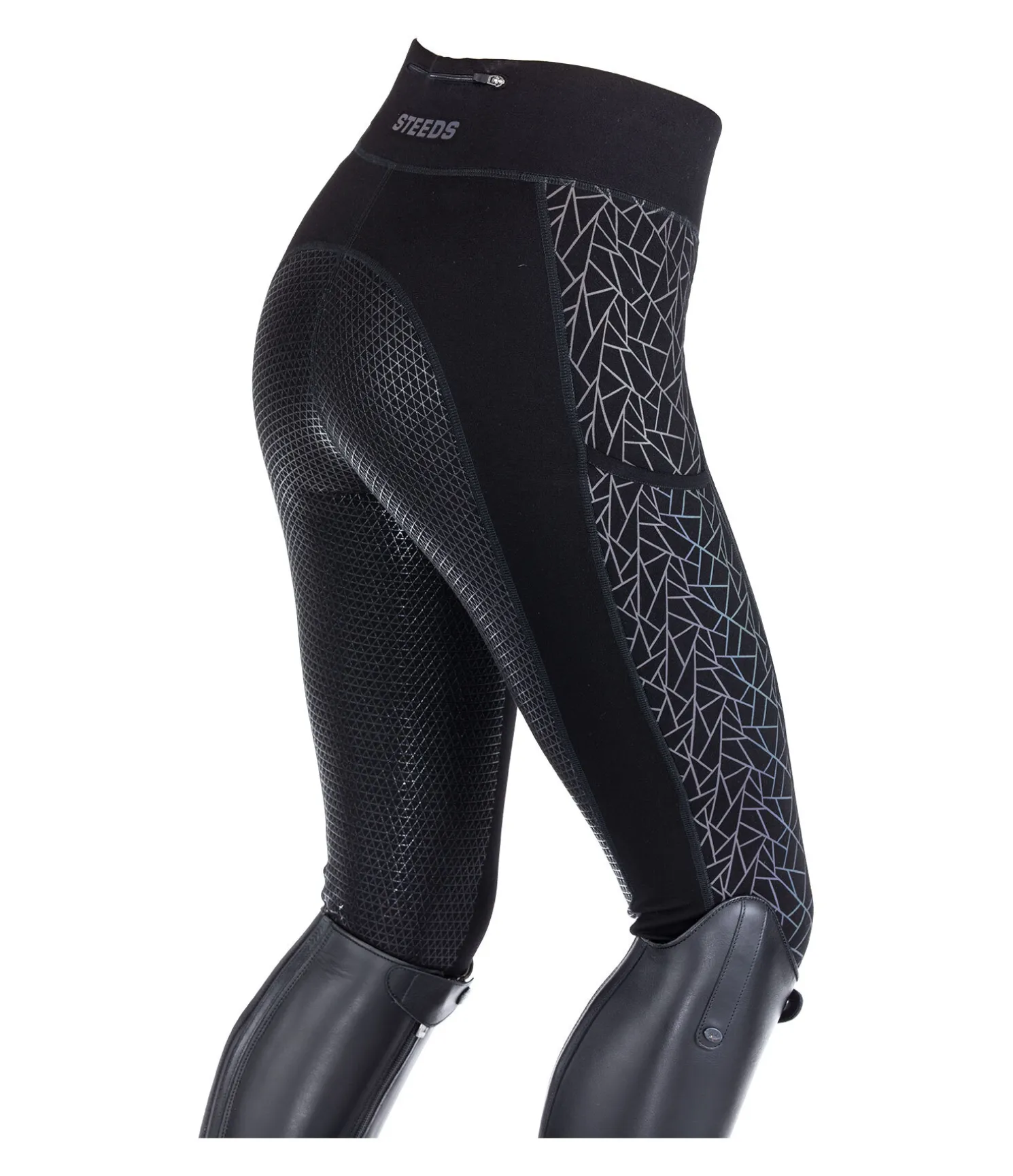 Legging d'équitation à grip intégral Holographic