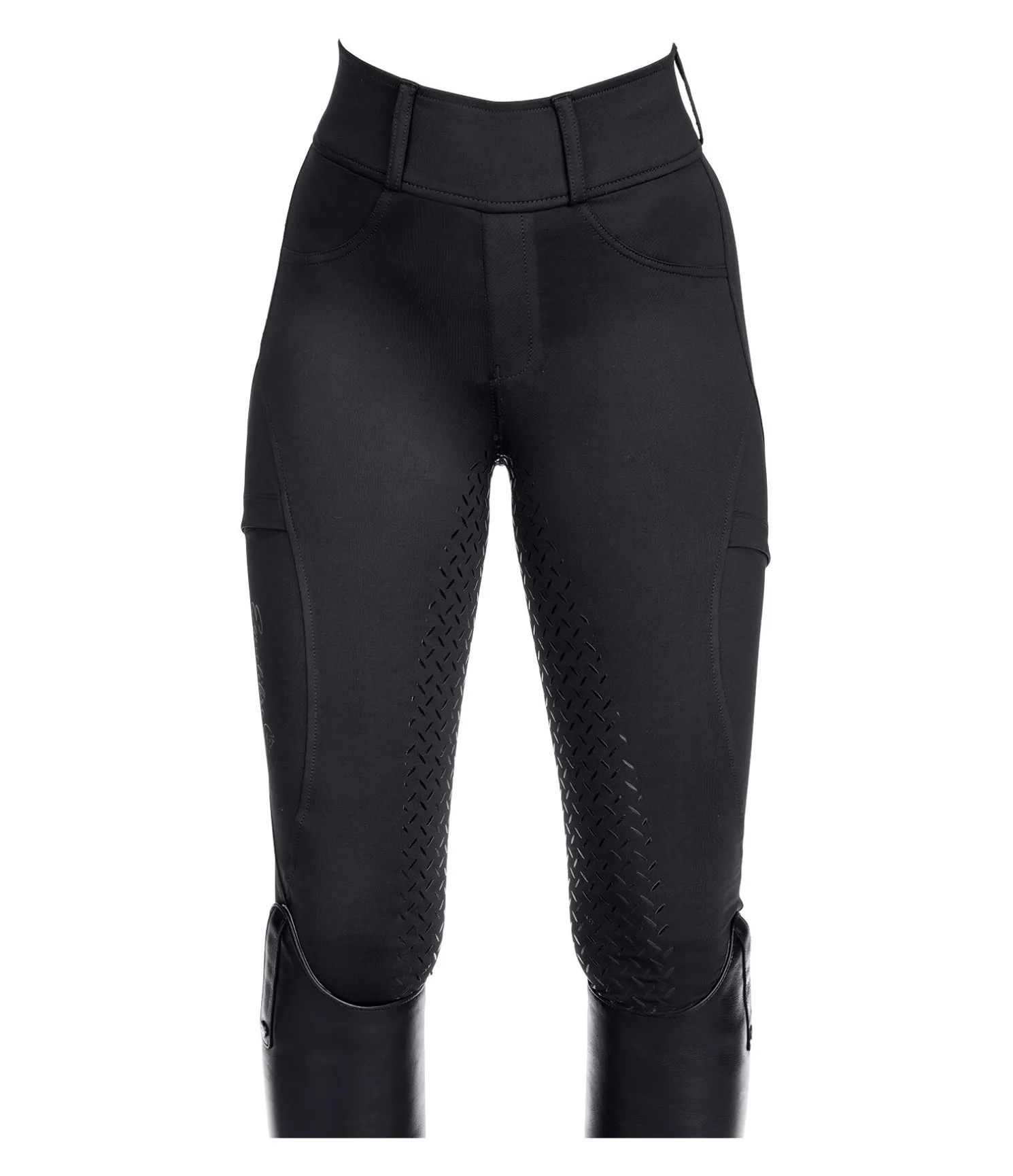 Legging d'équitation hybride à fond intégral grip enfant Eloise
