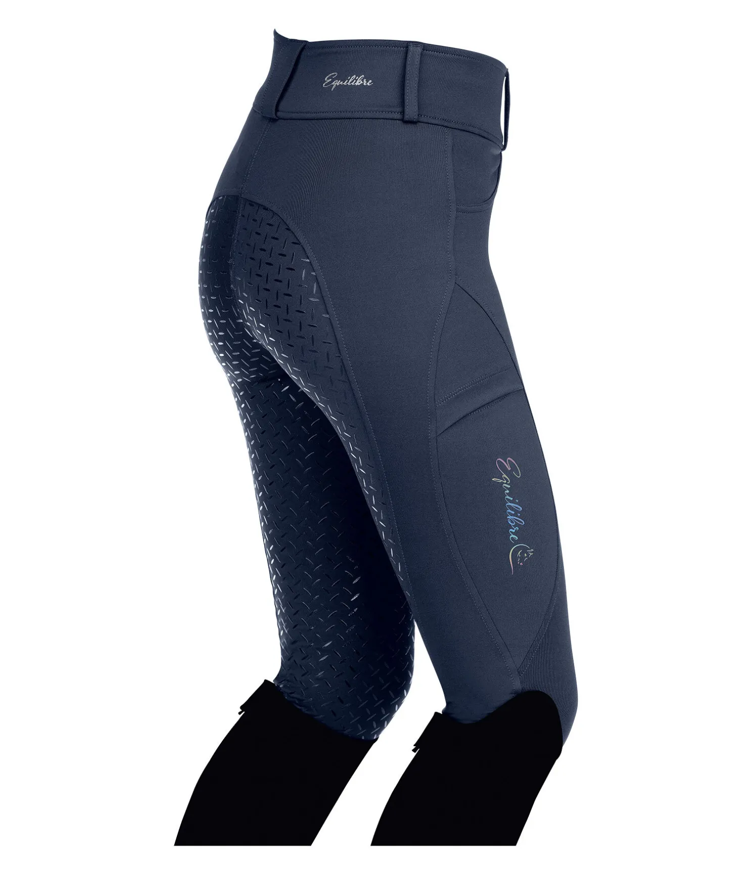 Legging d'équitation hybride à fond intégral grip enfant Eloise