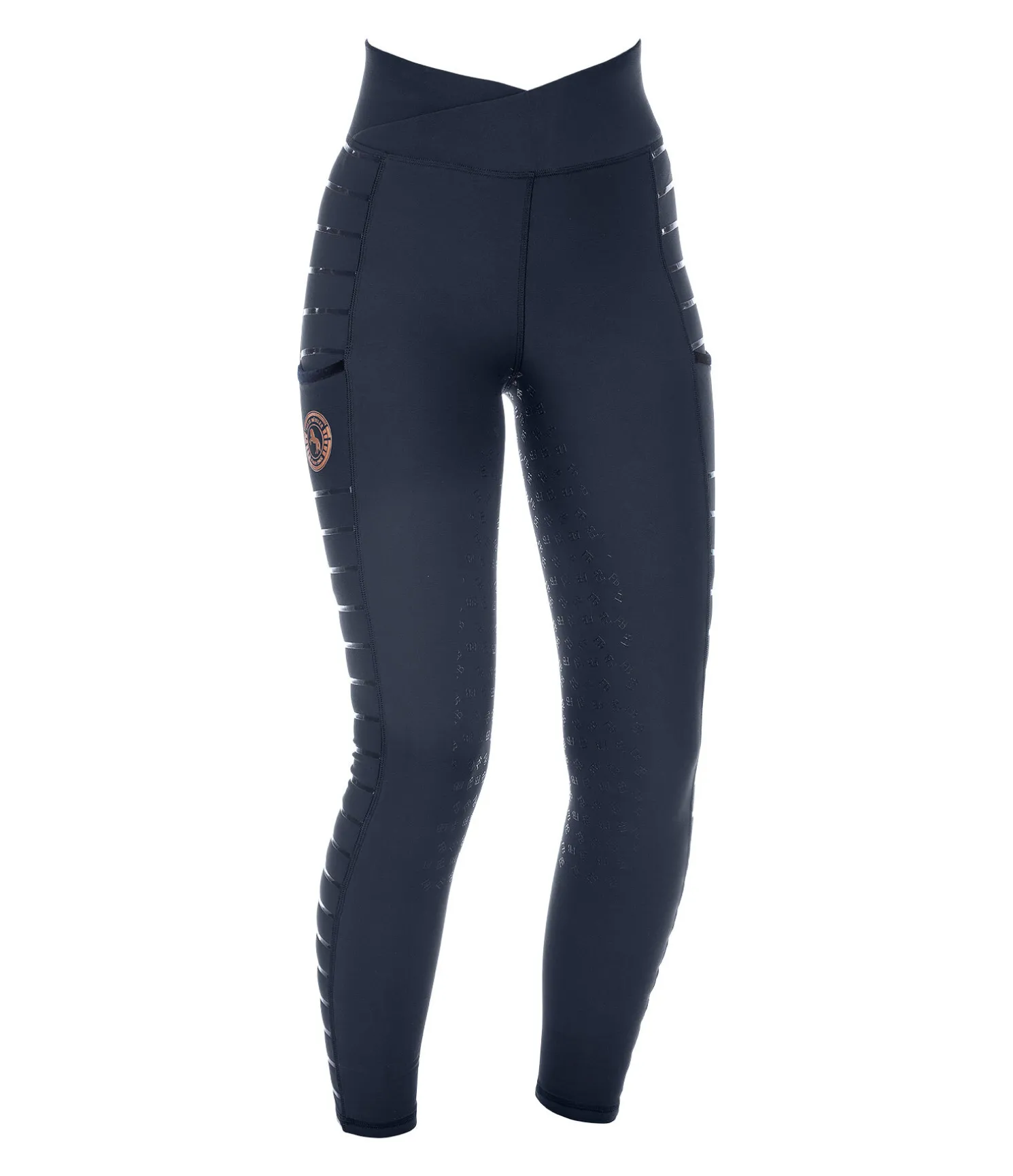 Legging d'équitation thermique à fond intégral grip enfant