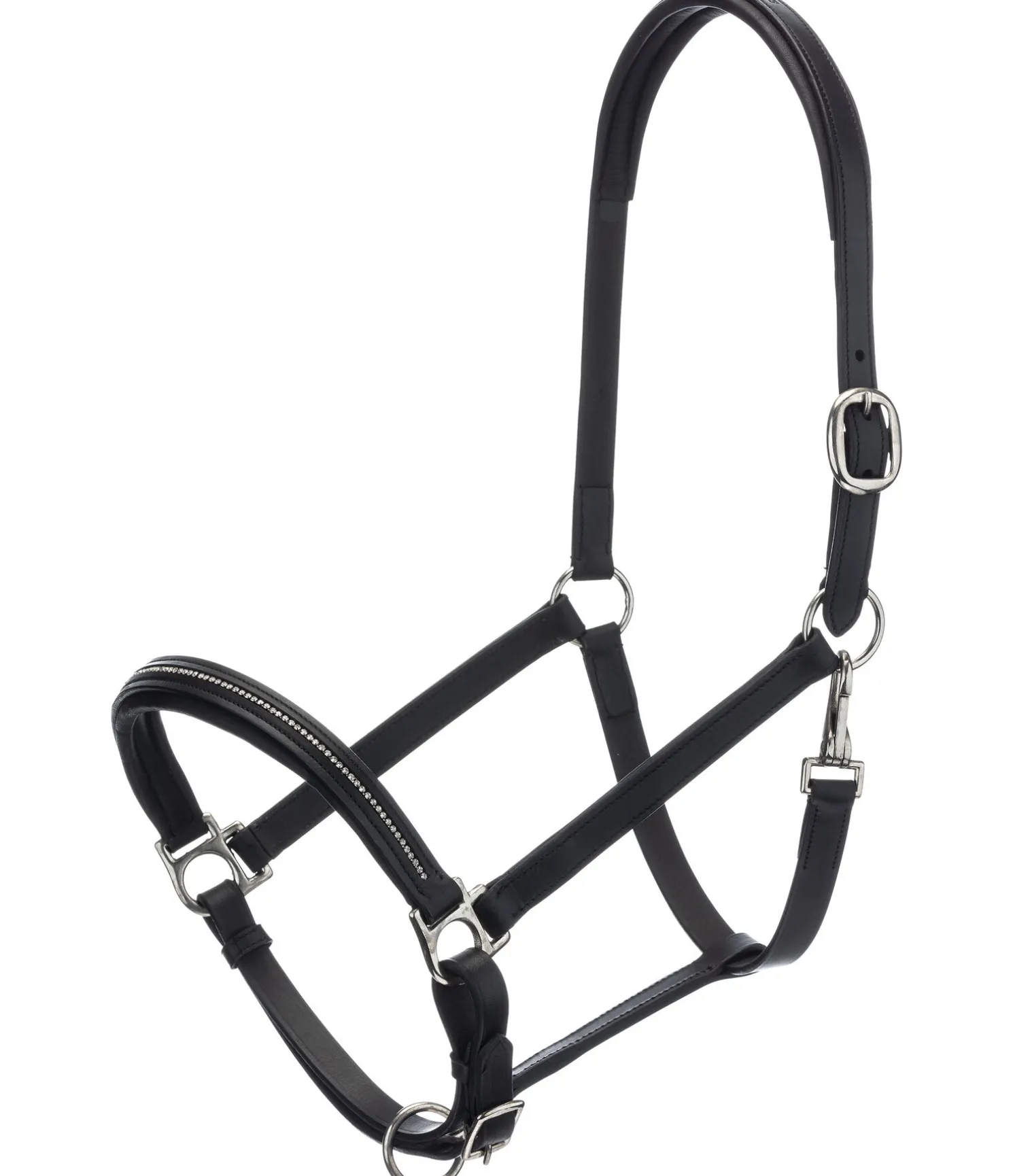 Licol en cuir orné de strass Selina