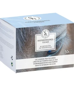 Lingettes nettoyantes pour les yeux des chevaux - 50 lingettes