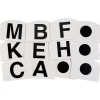Lot de 12 lettres de dressage