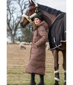 Manteau d'équitation matelassé à capuche Anne