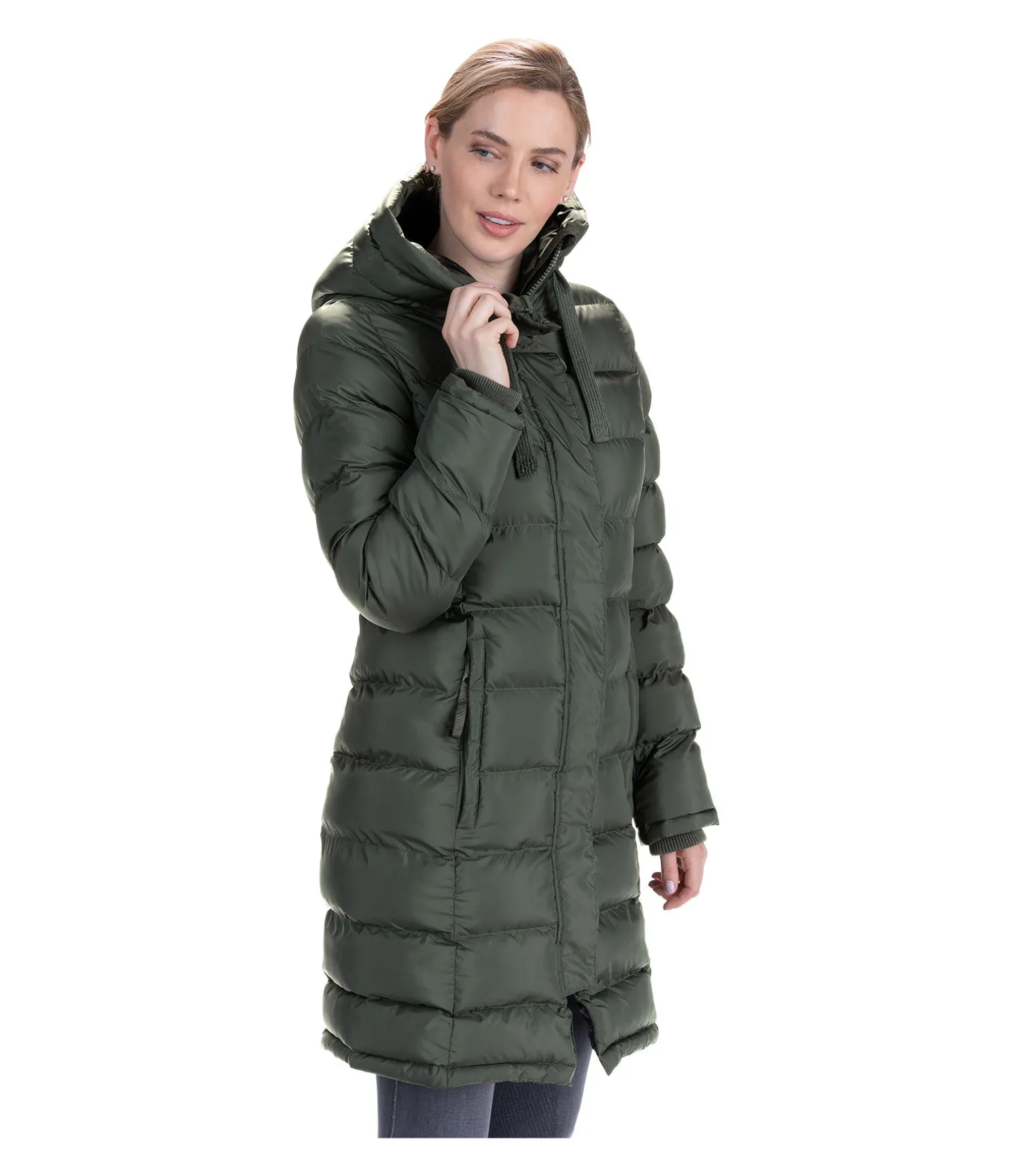 Manteau d'équitation matelassé à capuche Minou