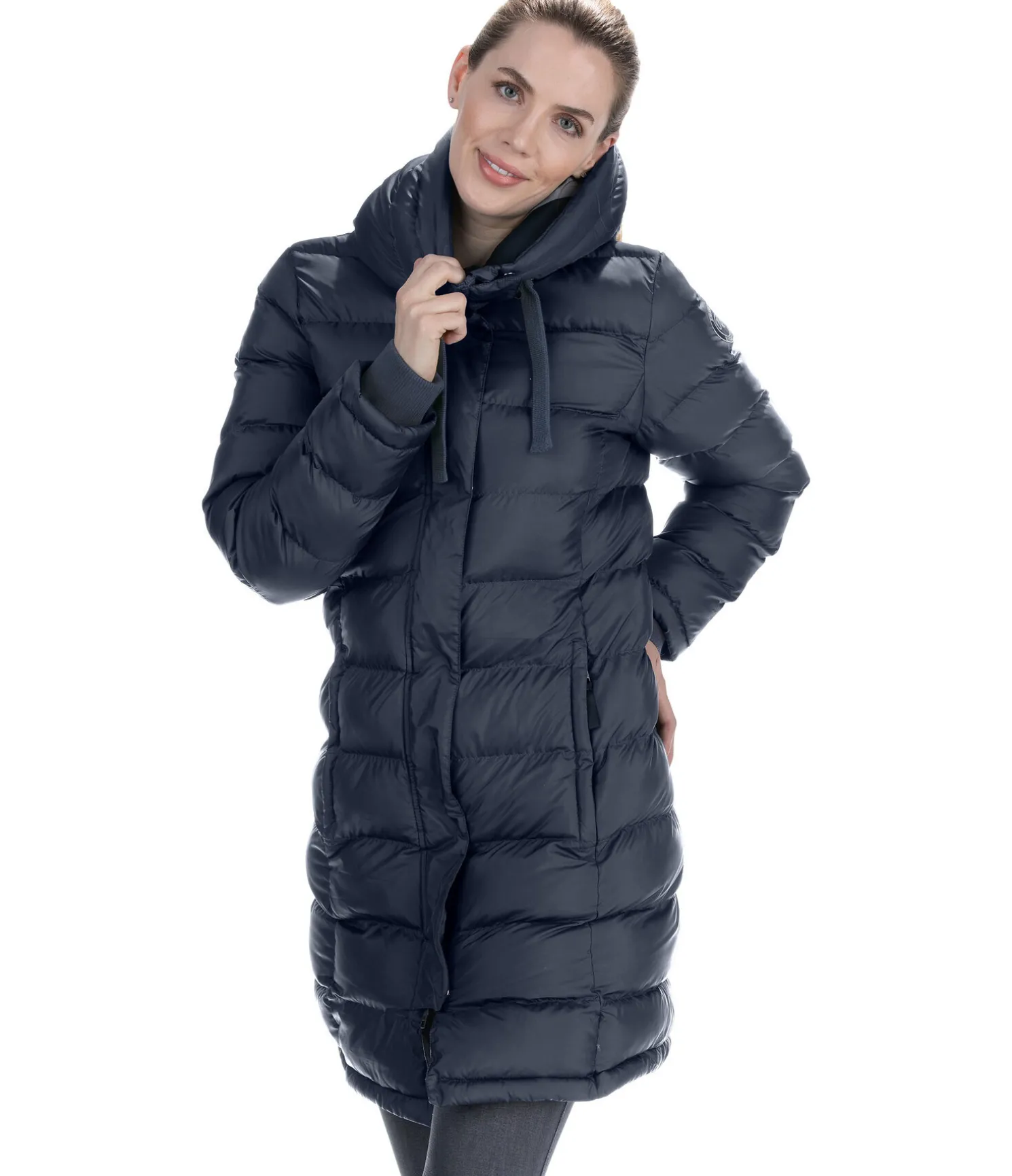 Manteau d'équitation matelassé à capuche Minou