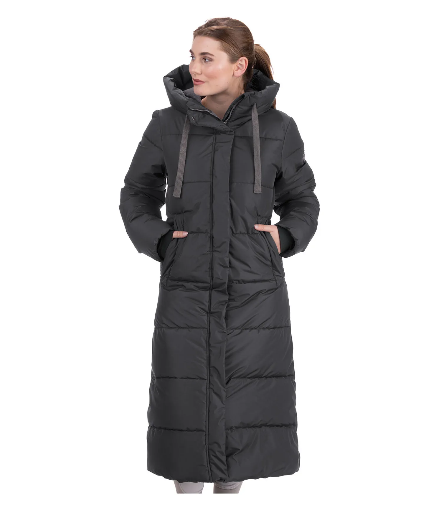 Manteau d'équitation matelassé à capuche Anne