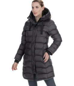Manteau d'équitation matelassé à capuche Minou