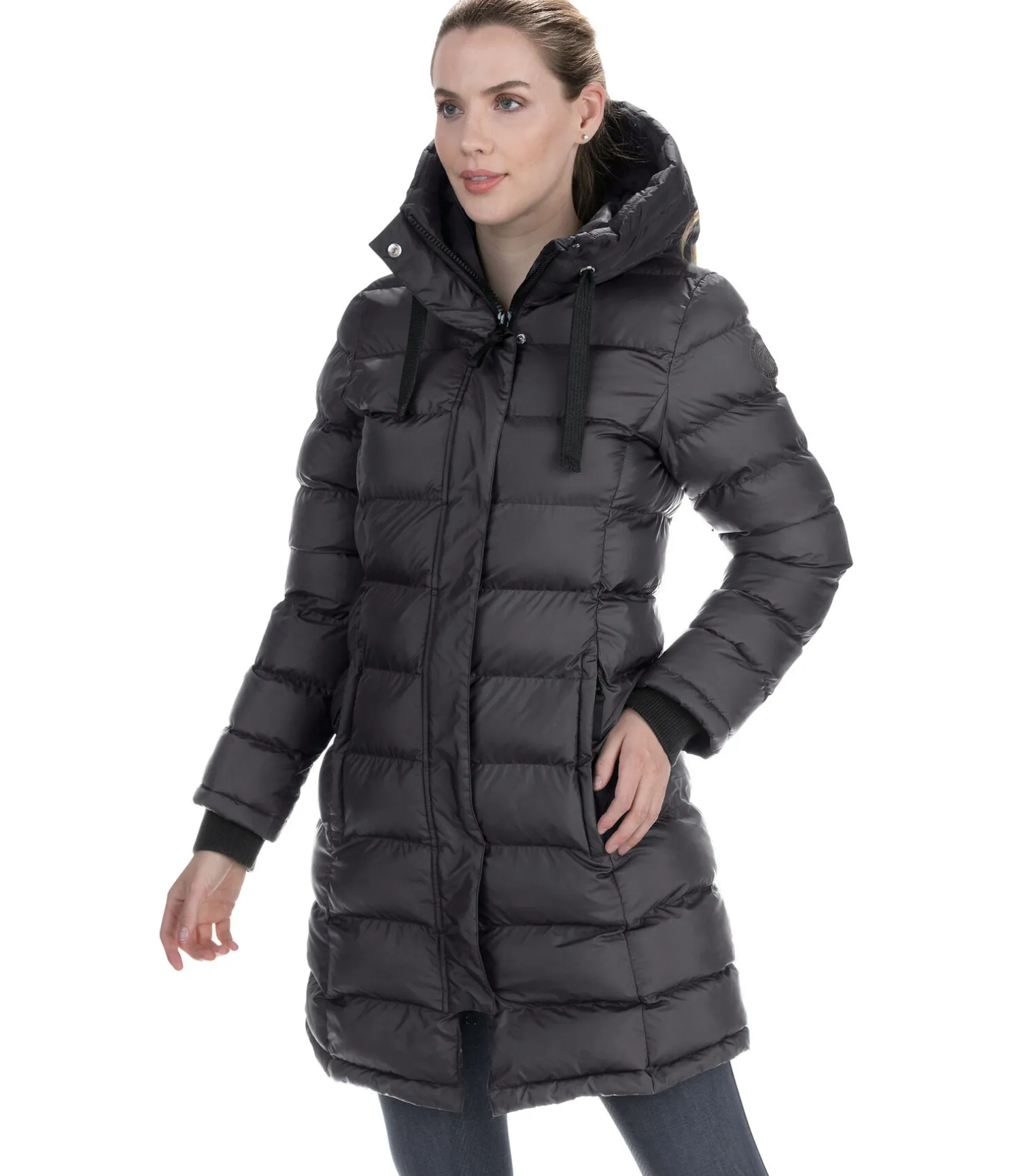 Manteau d'équitation matelassé à capuche Minou